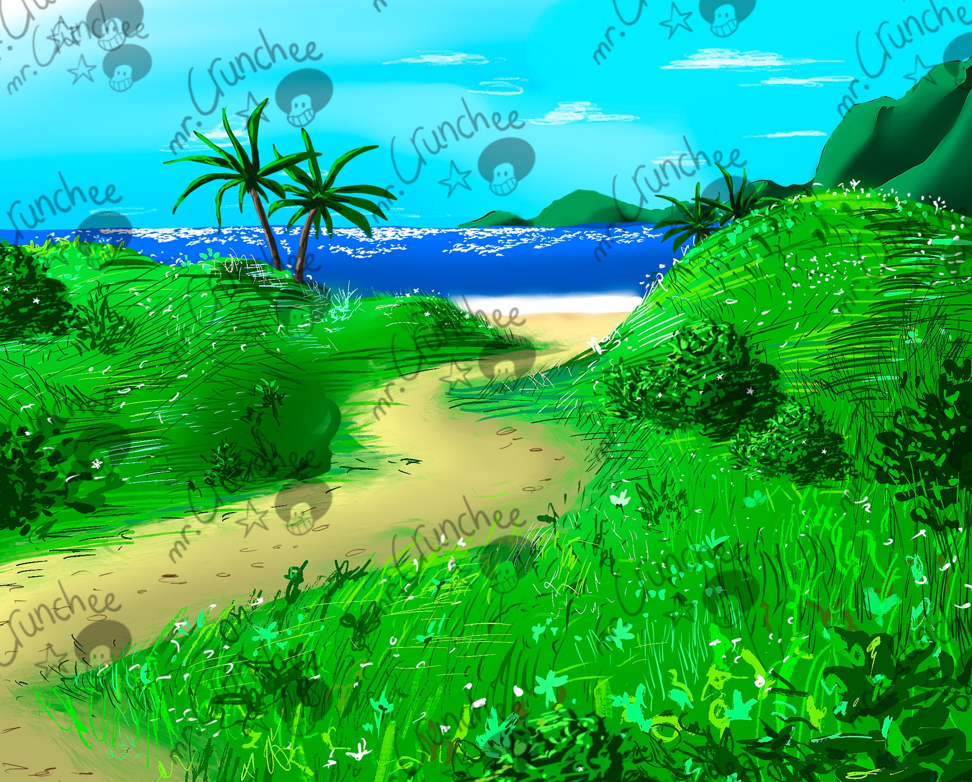 'Caribbean Beach' Print product image (1)