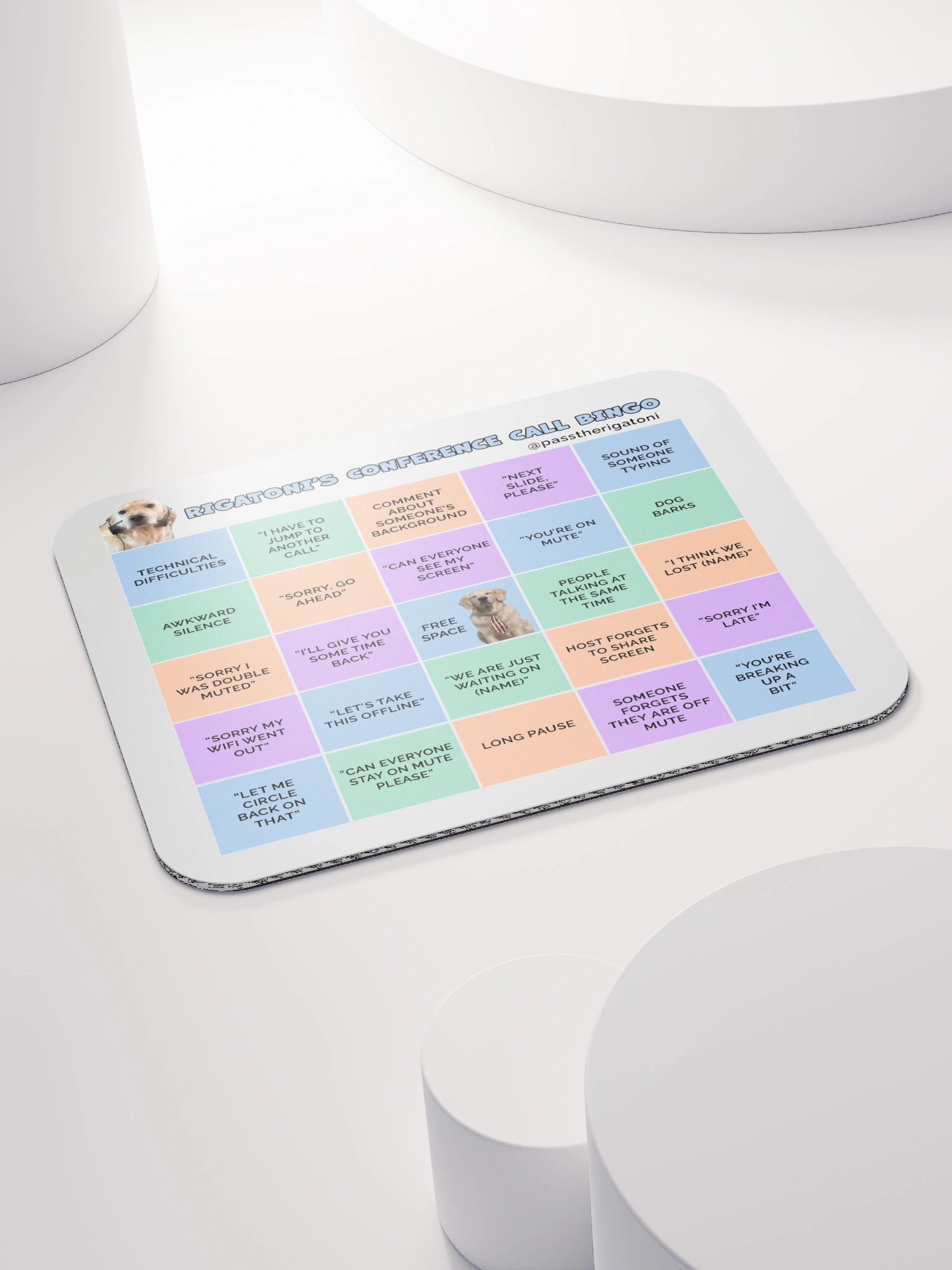 Rigatoni's Conference Call Bingo Mouse Pad product image (9)