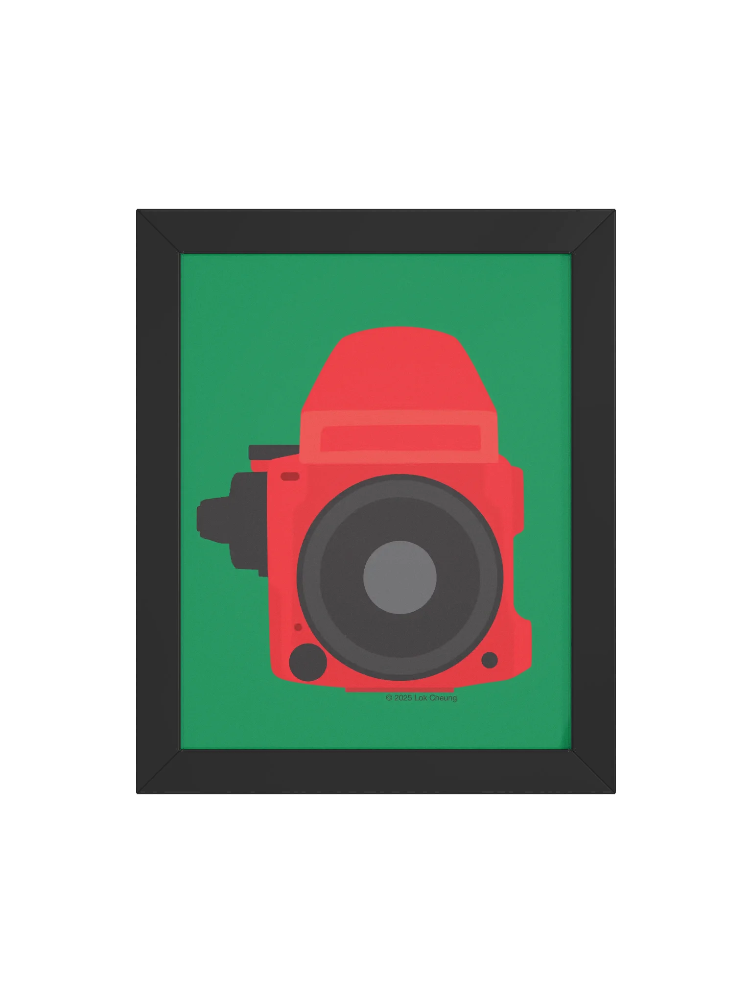 M 645 Red on Green - Framed Poster product image (4)