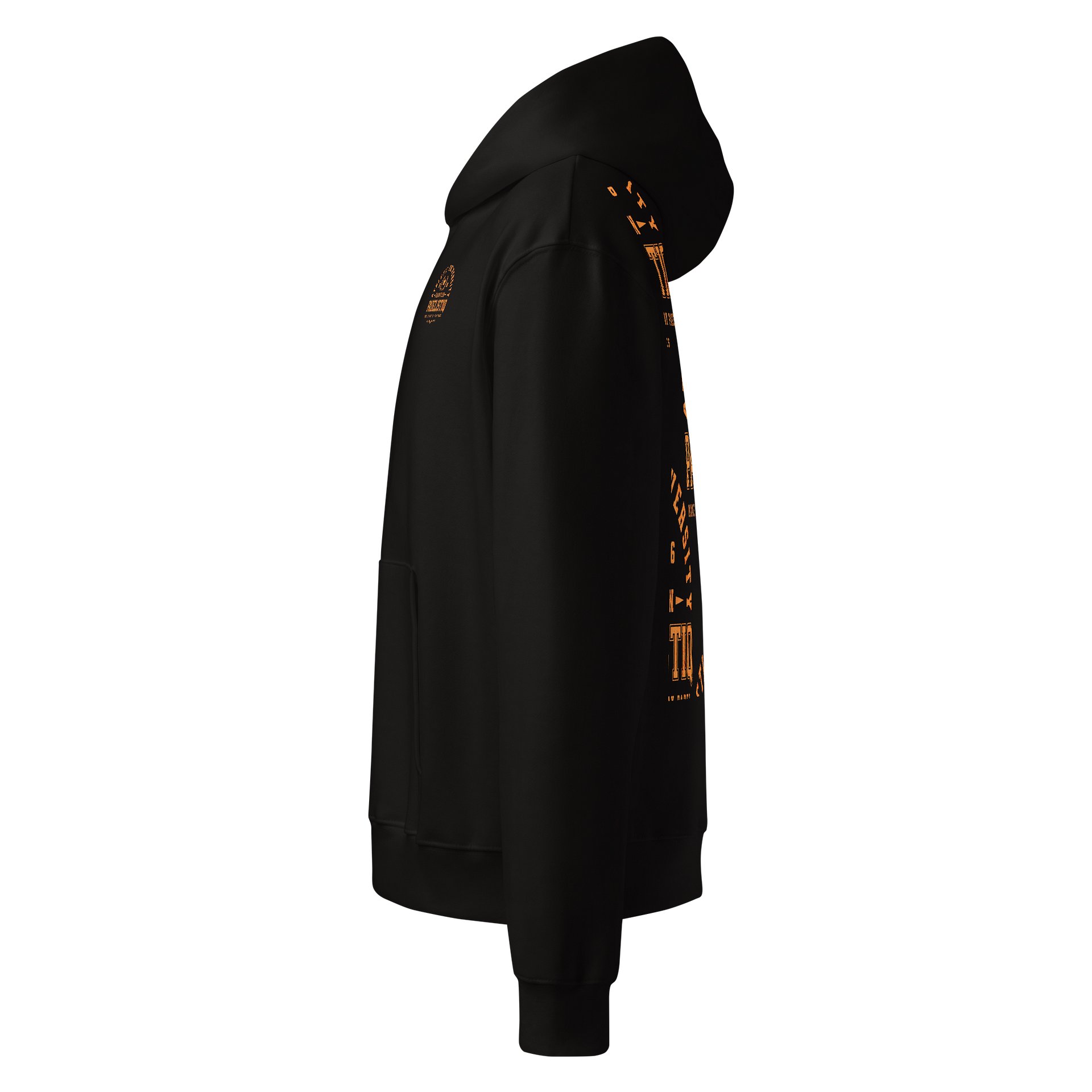 Bella Champion Butterfly Hoodie EQALL® PADELISTIQ_Peach Orange_Multiprint product image (3)