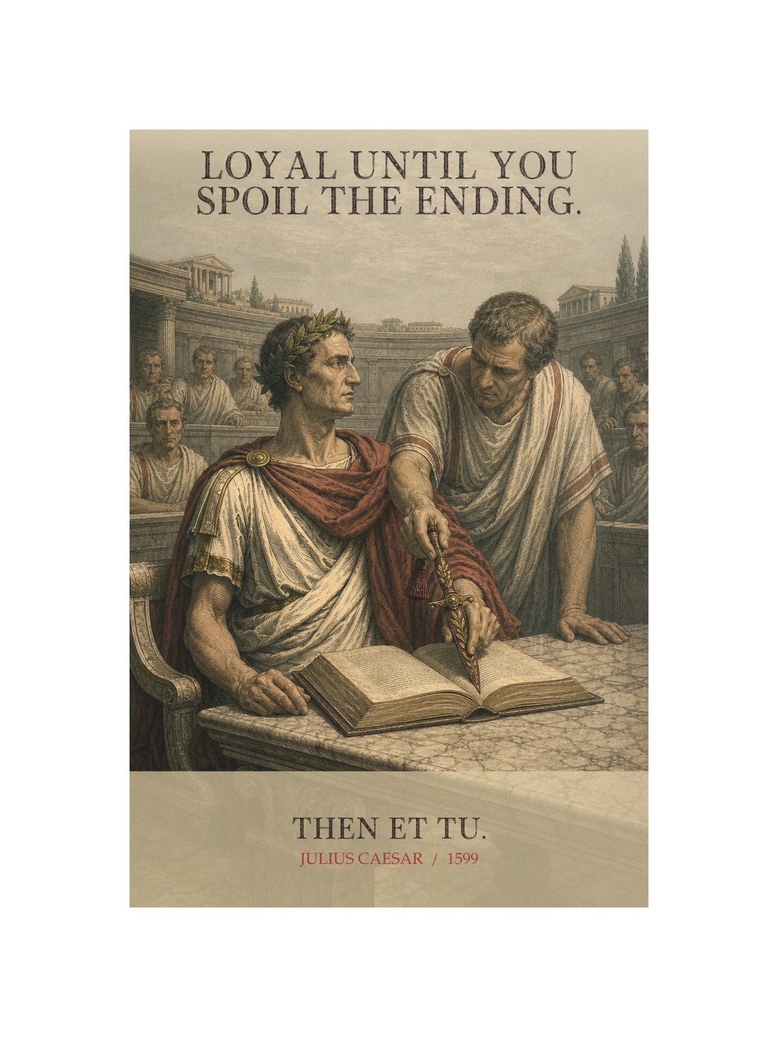 Loyal Until Et Tu -- Julius Caesar Art Print product image (12)