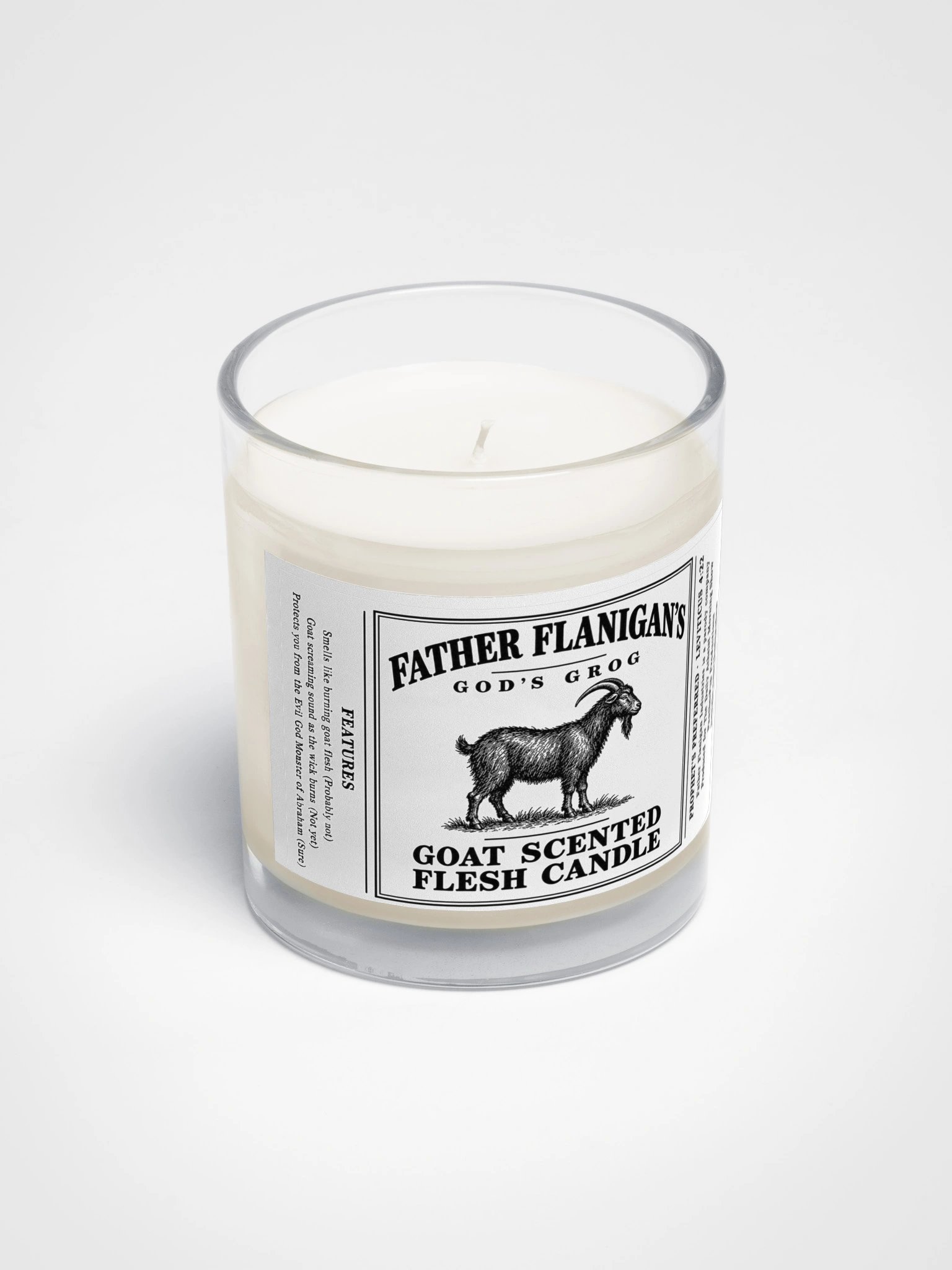 Father Flanigan's Goat Scented Flesh Candle | Funny Atheist Gift product image (2)