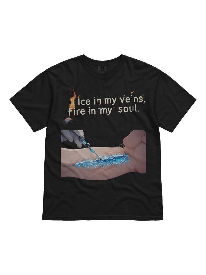 Fire & Ice Heart Lighter T-Shirt product image (4)