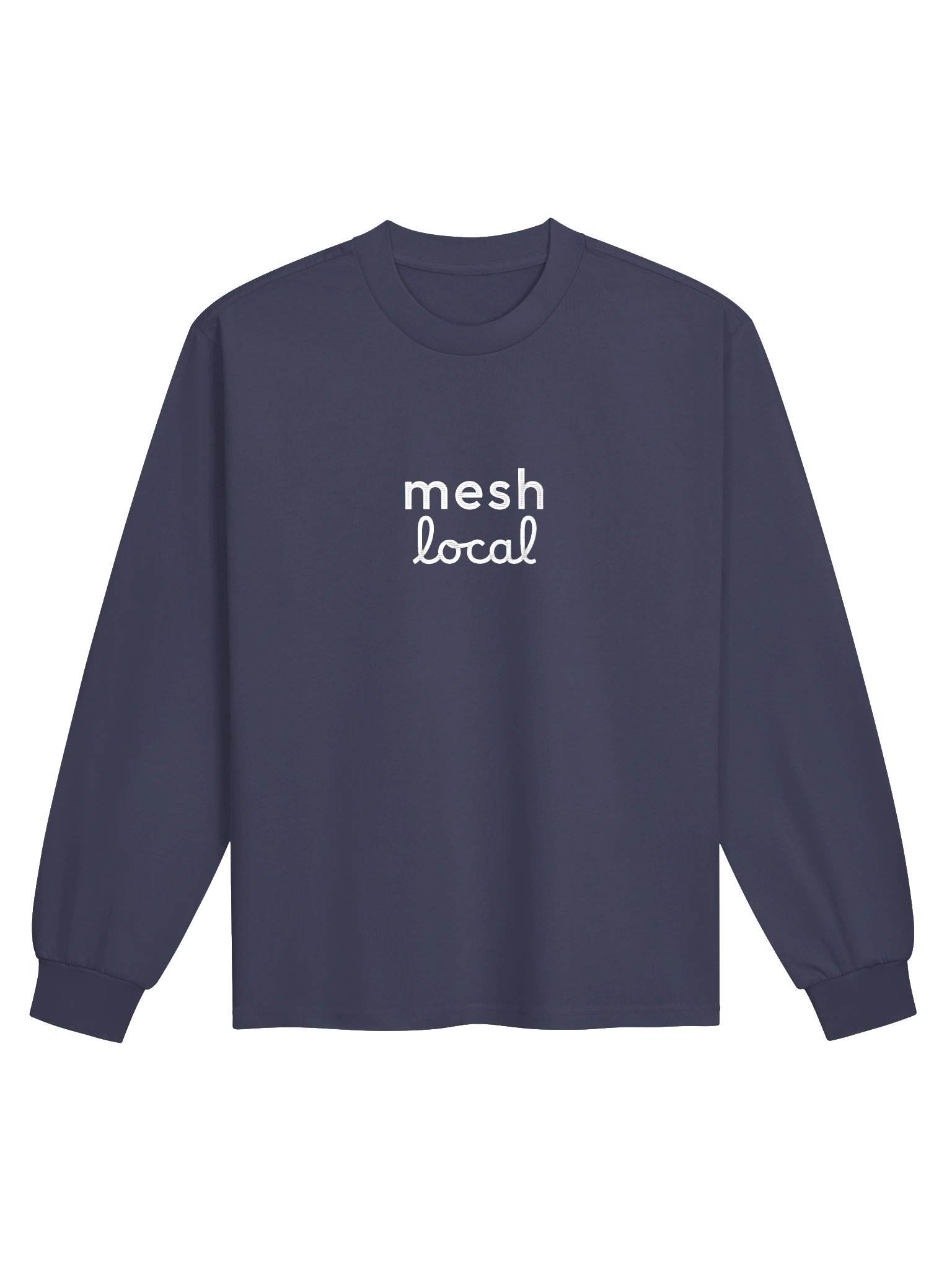 Mesh Local Embroidered Long-Sleeve Shirt product image (1)