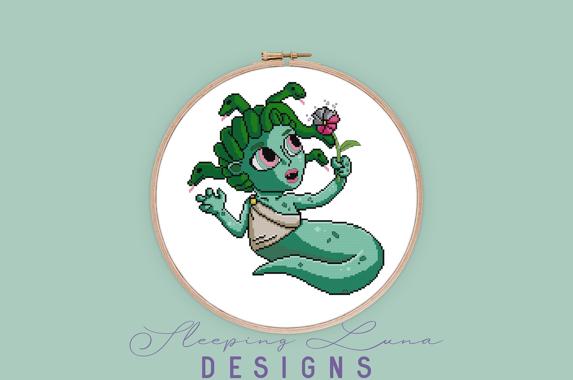 Baby Medusa - Cross Stitch Pattern product image (2)
