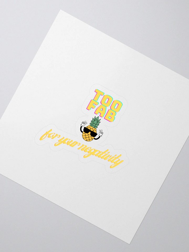 Too Fab Pineapple Kiss Cut Stickers product image (2)