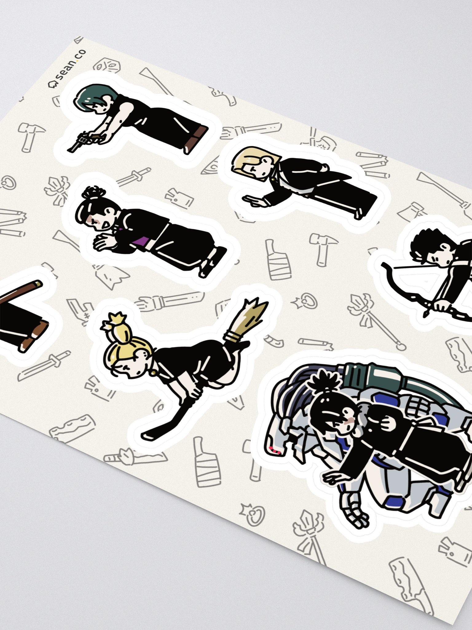 Kyoto Jujutsu High Students Sticker Sheet | Todo Mai Miwa Noritoshi Mechamaru Momo Arata product image (2)