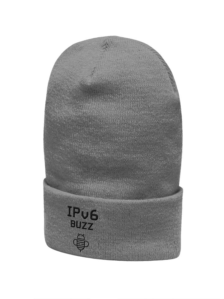 IPv6 Buzz Cuffed Beanie - Black Logo product image (5)