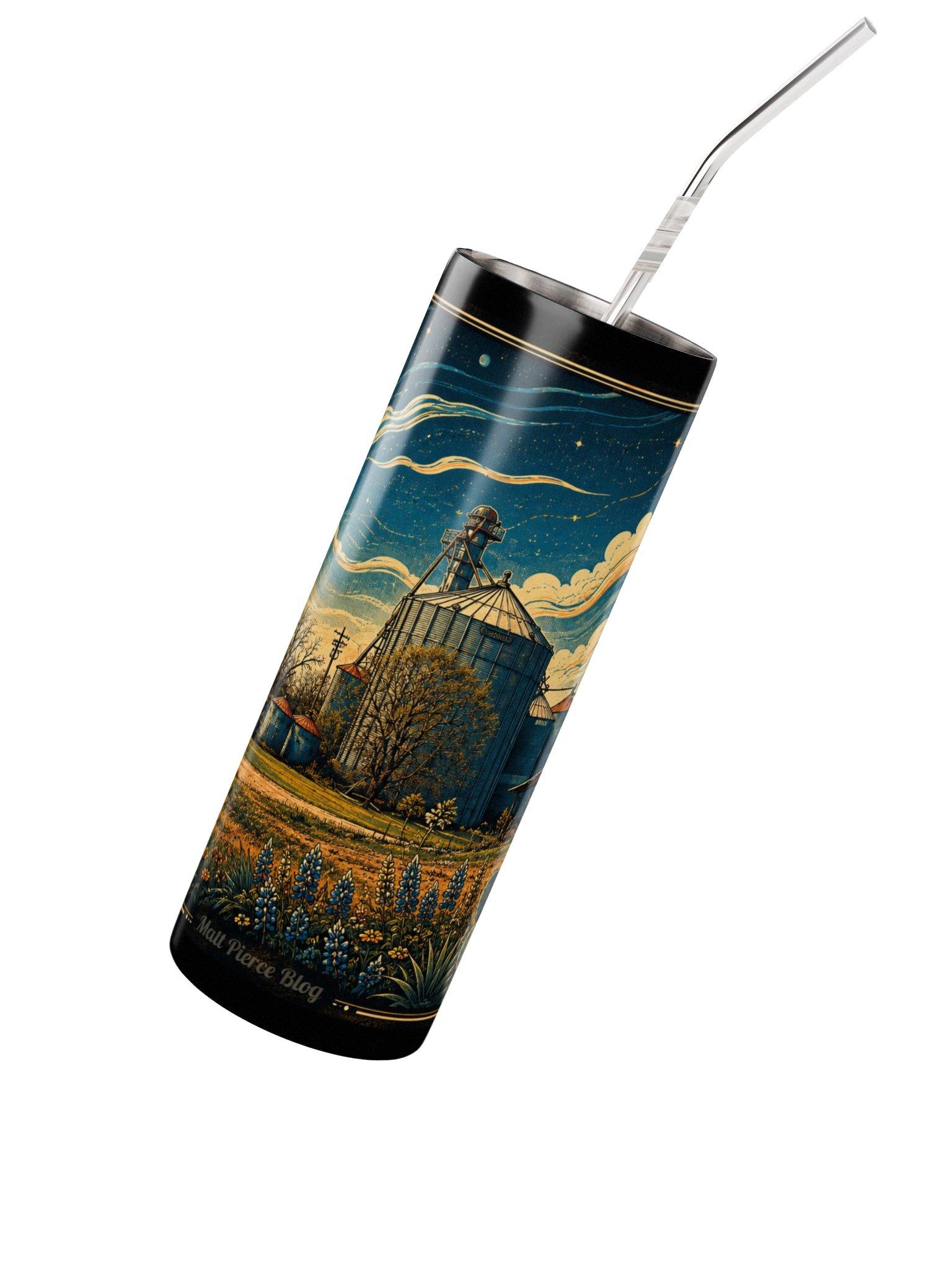 South Texas Silos Tumbler : Original photo and artwork by Matt Pierce product image (2)