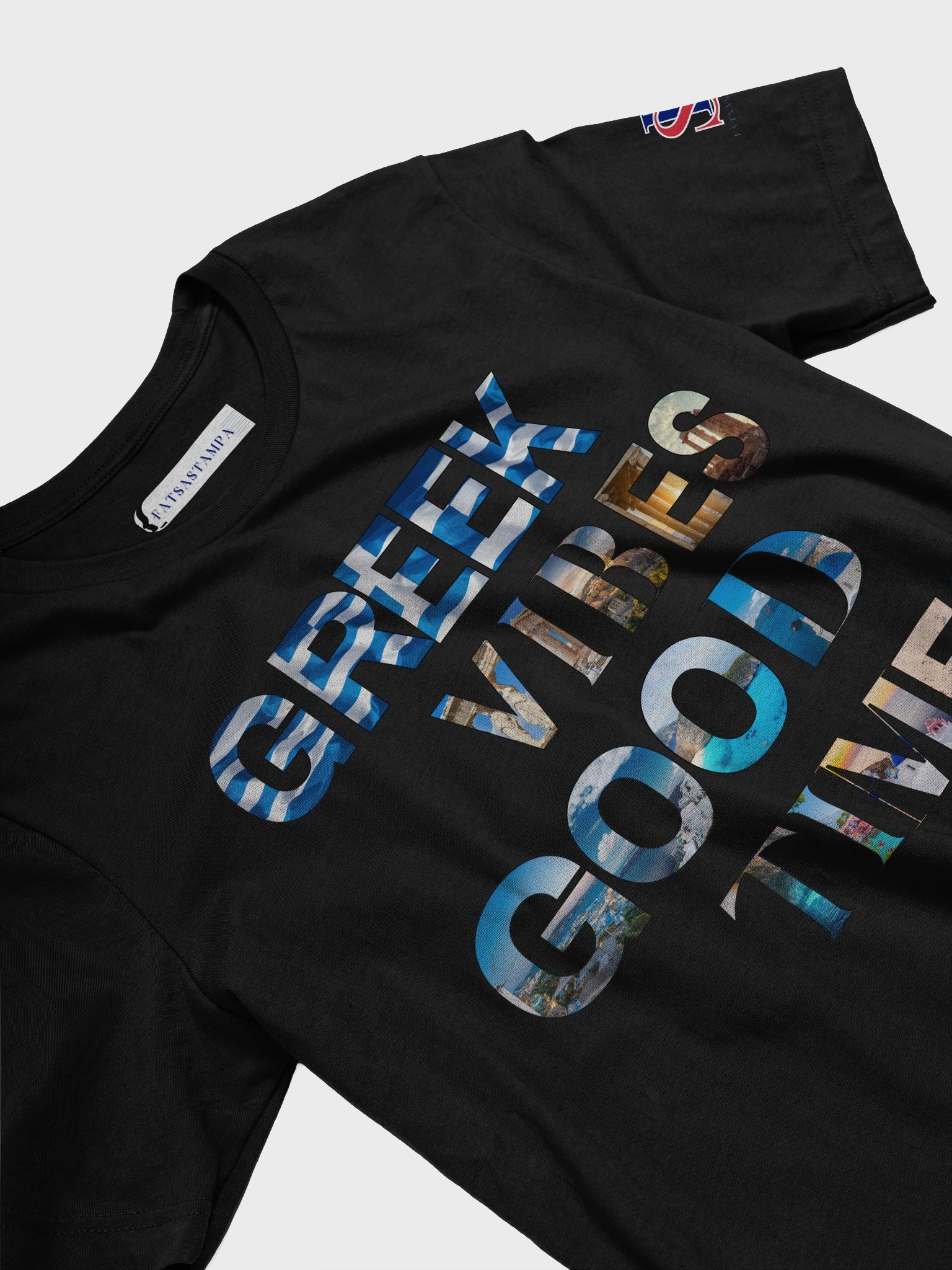 Greek Times Good Times – Greek Summer Vibes Graphic Tee product image (4)