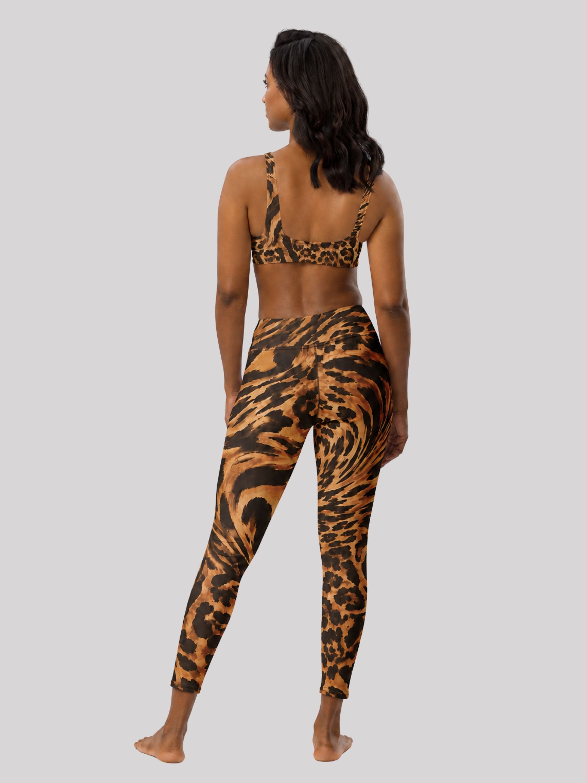 LEGGING FEMME TAILLE HAUTE ULTRA SOUPLE IMPRIMÉ FÉLIN – ALCHIMISTAE product image (2)