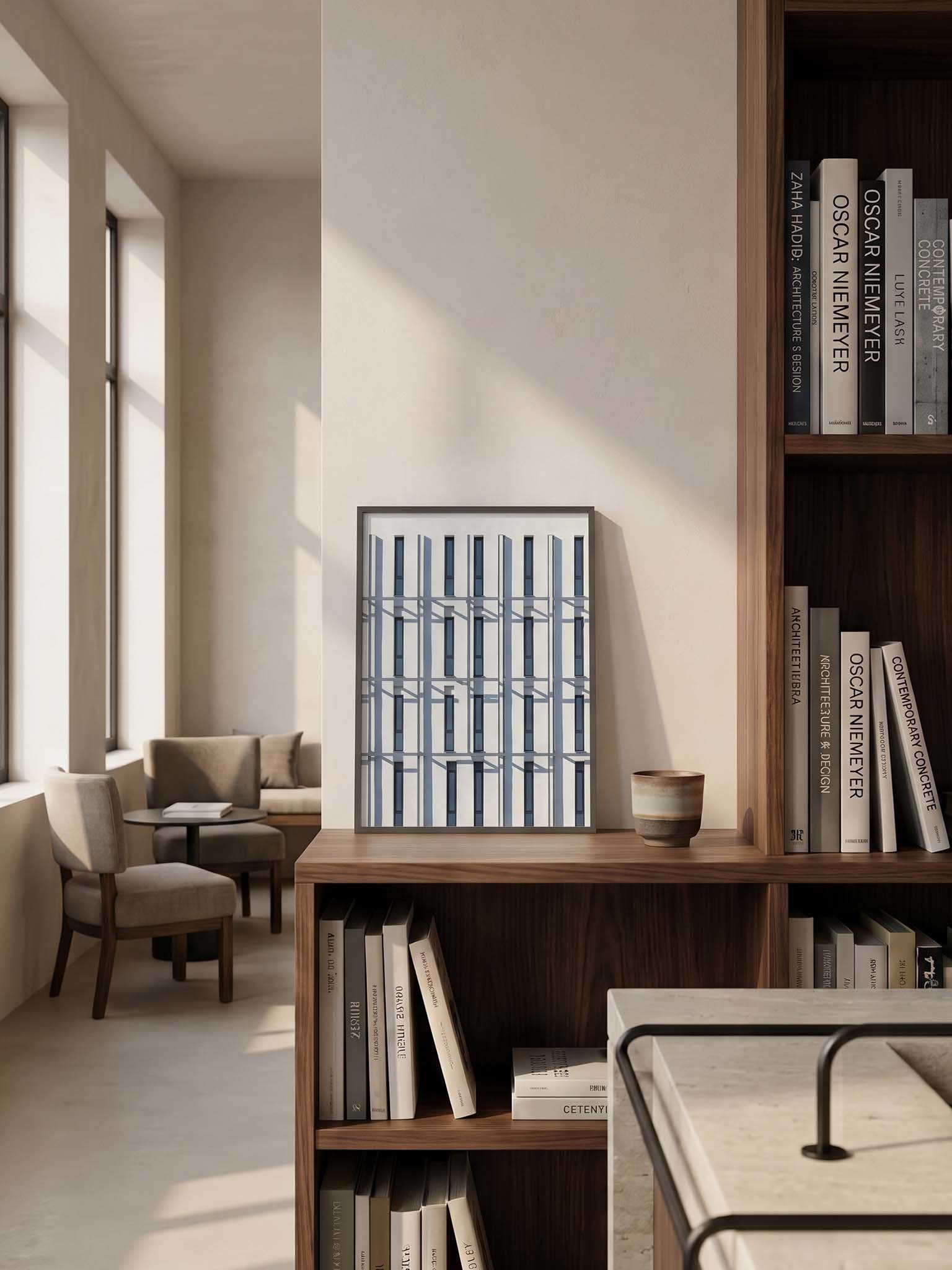 Window Grid - Minimalist Geometric Architectural Wall Art product image (73)