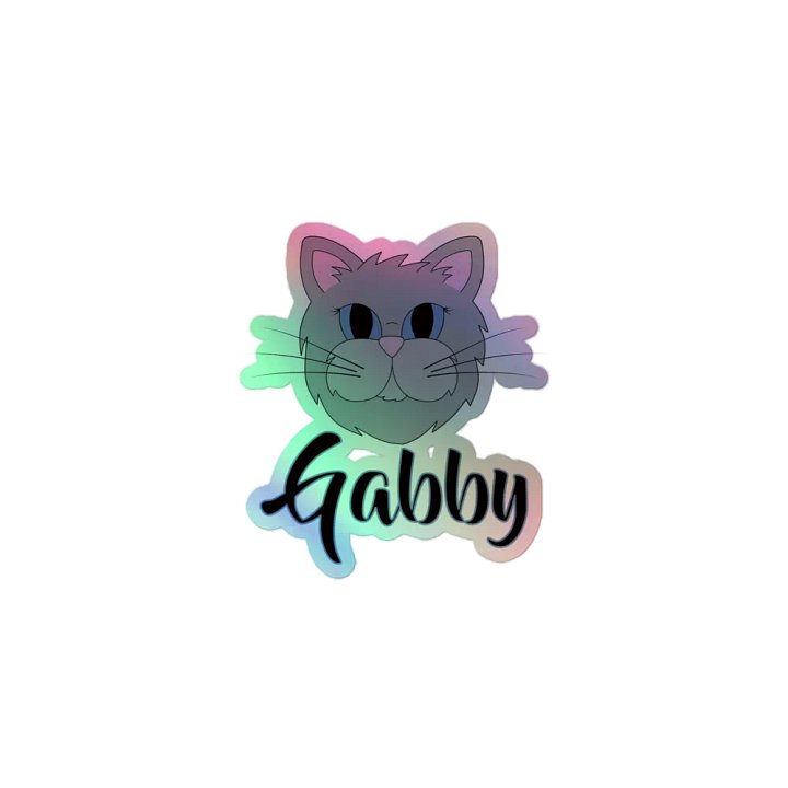 Gabby the Cat Holographic Sticker Sheet product image (1)