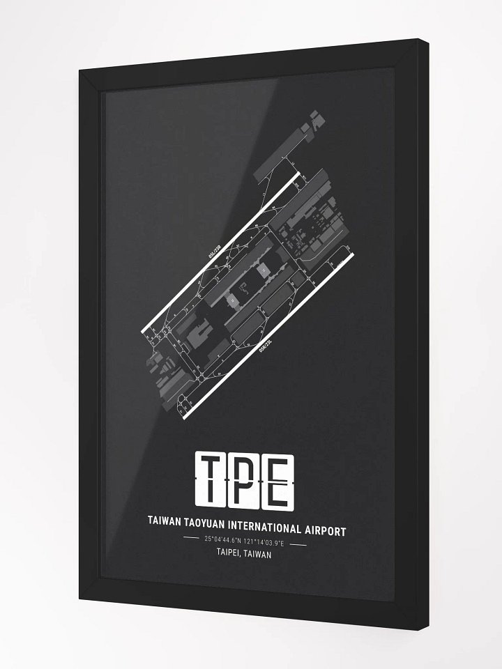 Framed Airport TPE Premium Map On Matt Paper product image (2)
