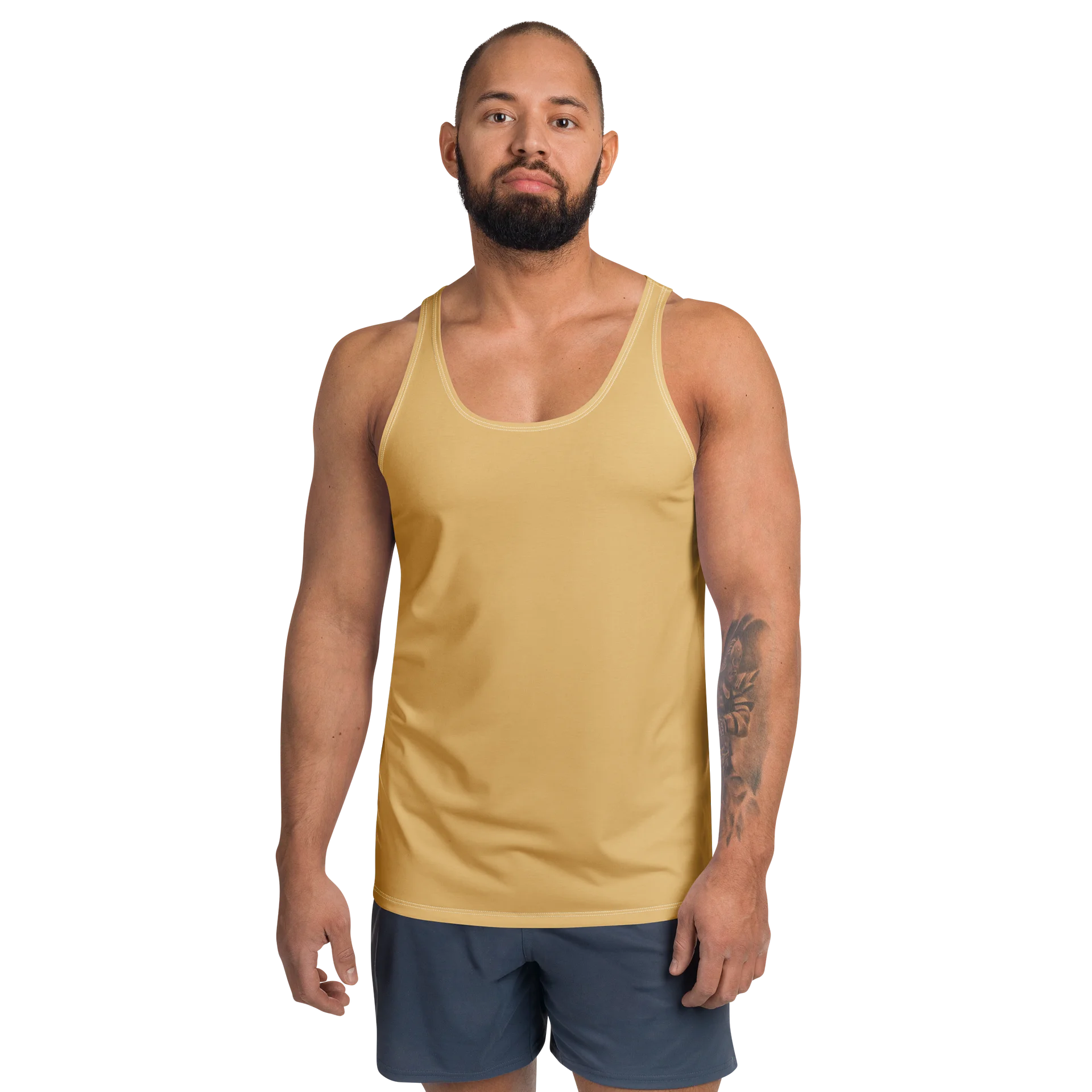 Minimal Tan All-Over Print Tank Top product image (1)