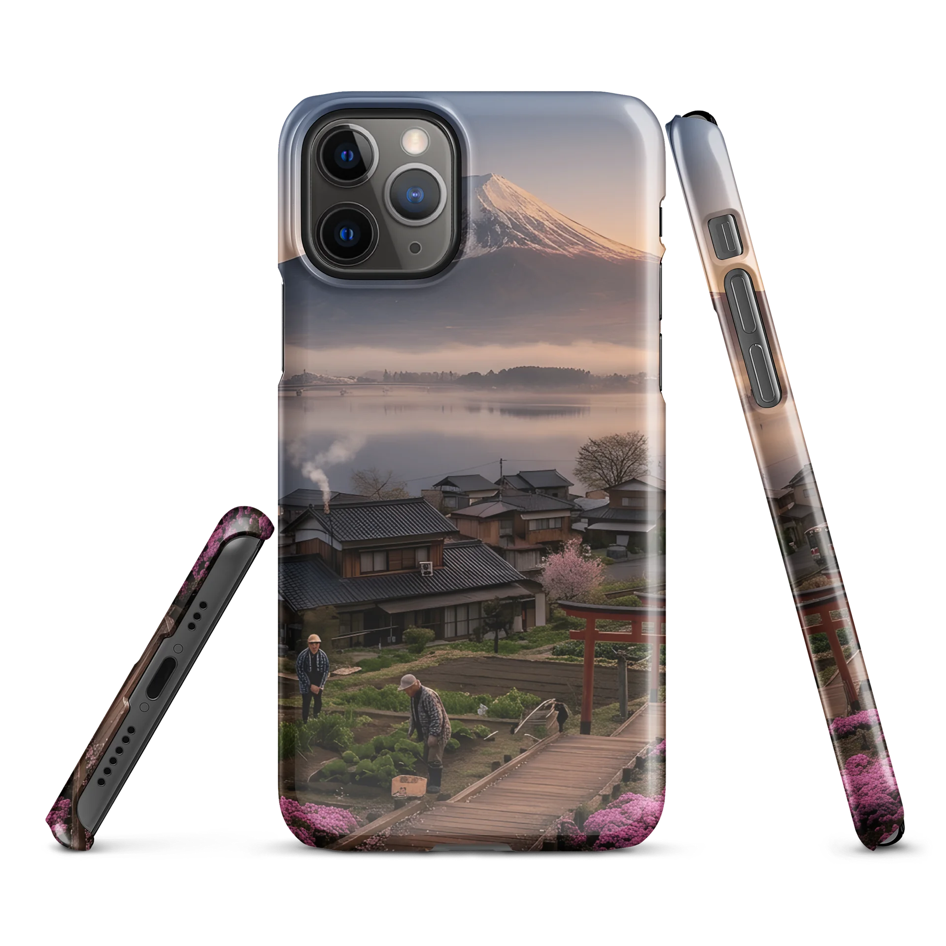 Mount Fuji Village Pink Moss iPhone Snap Case product image (2)