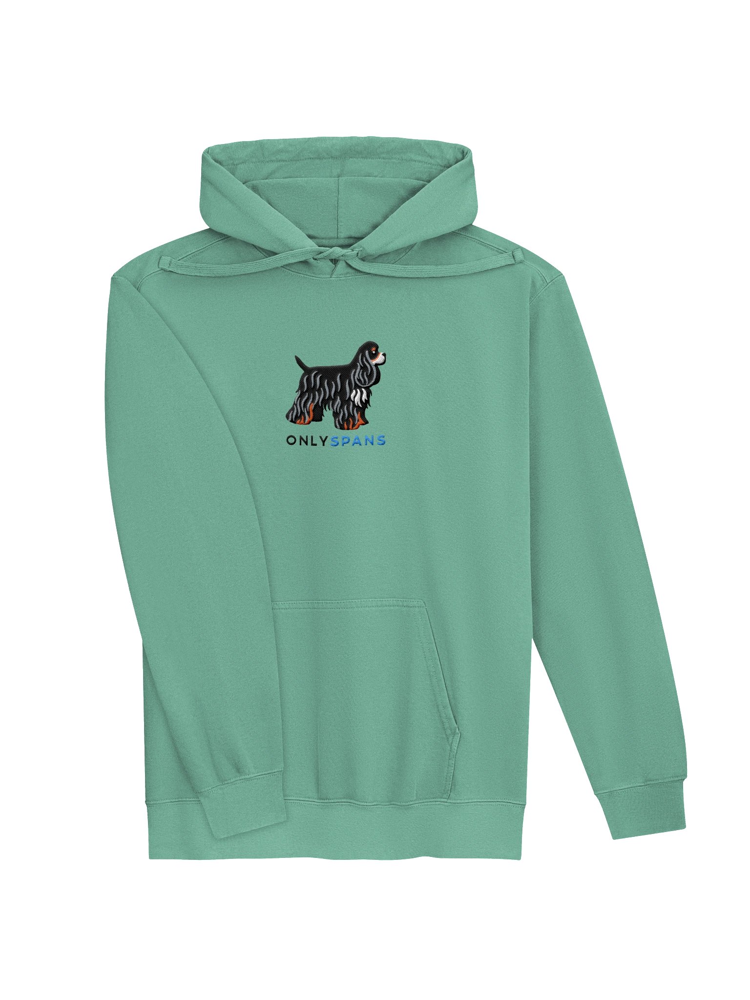 Only Spans Premium Hoodie (Embroidered) of an American Cocker Spaniel(Tricolor) product image (19)
