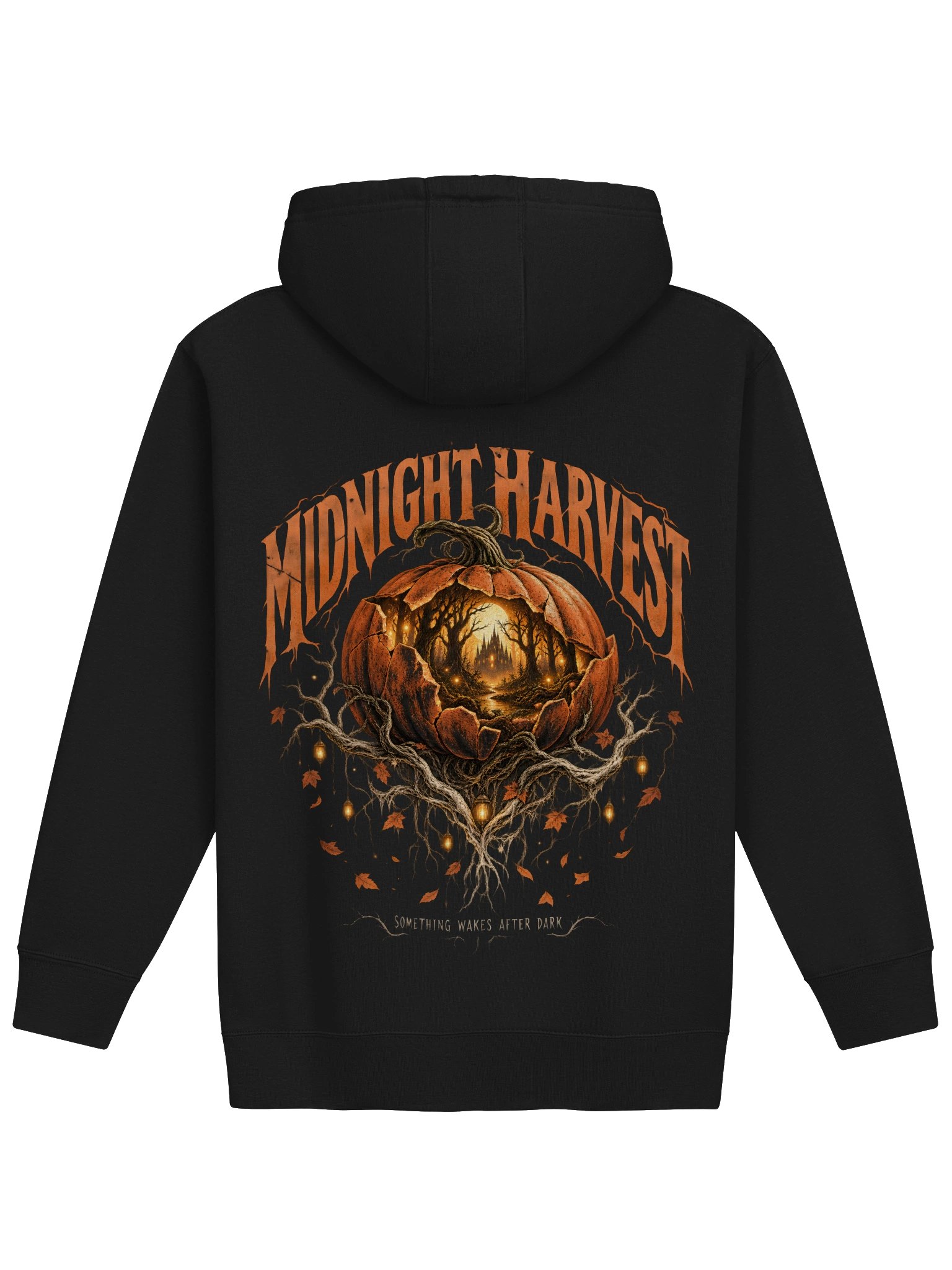 The Midnight Harvest – Vintage Halloween Graphic Oversized Hoodie product image (6)