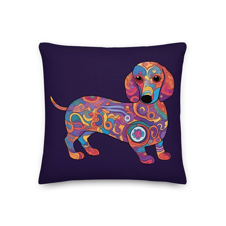 Psychedelic Dachshund #2 - Pillow product image (1)
