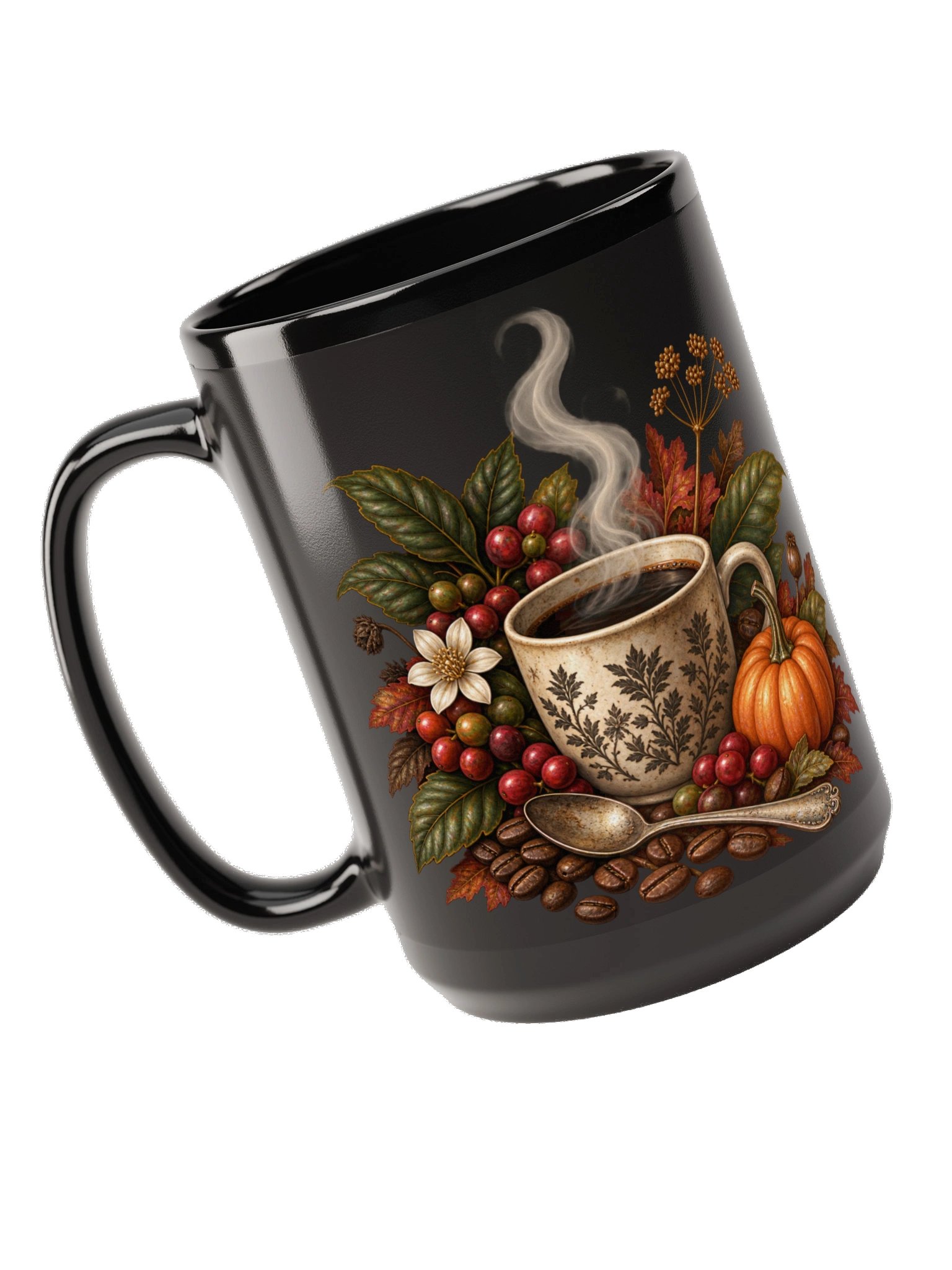 The First Cup Black Mug product image (1)