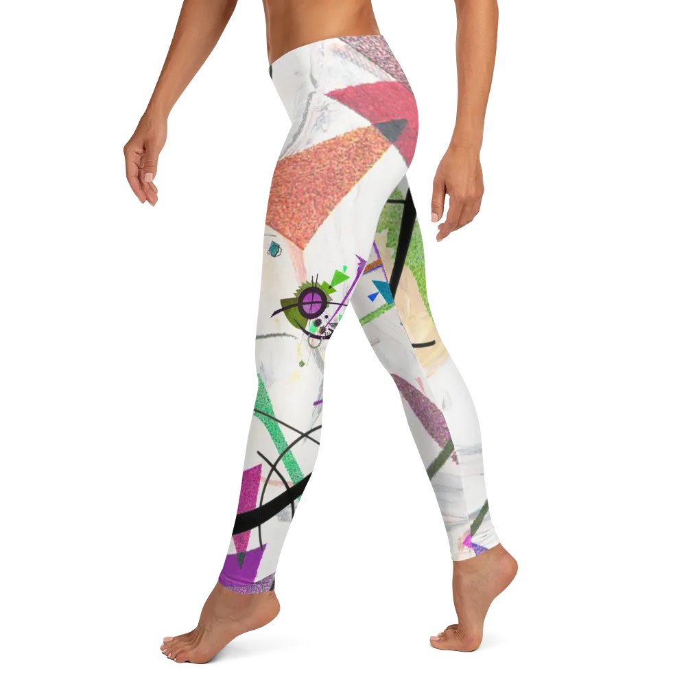 Abstract Lithographic Pattern Design leggings - V2 product image (4)