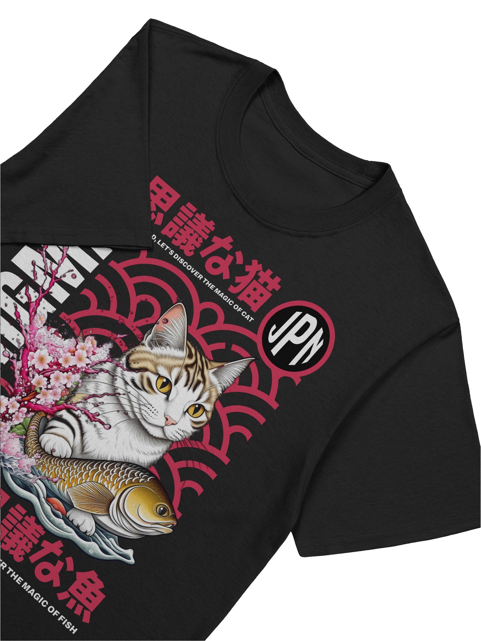 Enigma Magic Cat & Fish T-Shirt - Gildan Softstyle product image (5)