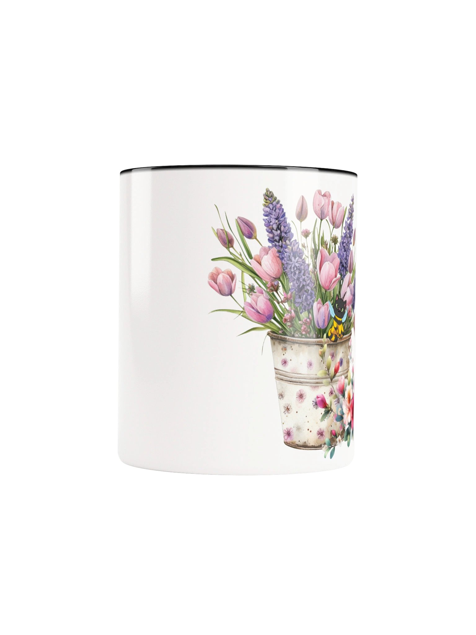 Floral Cat Accent Mug product image (37)