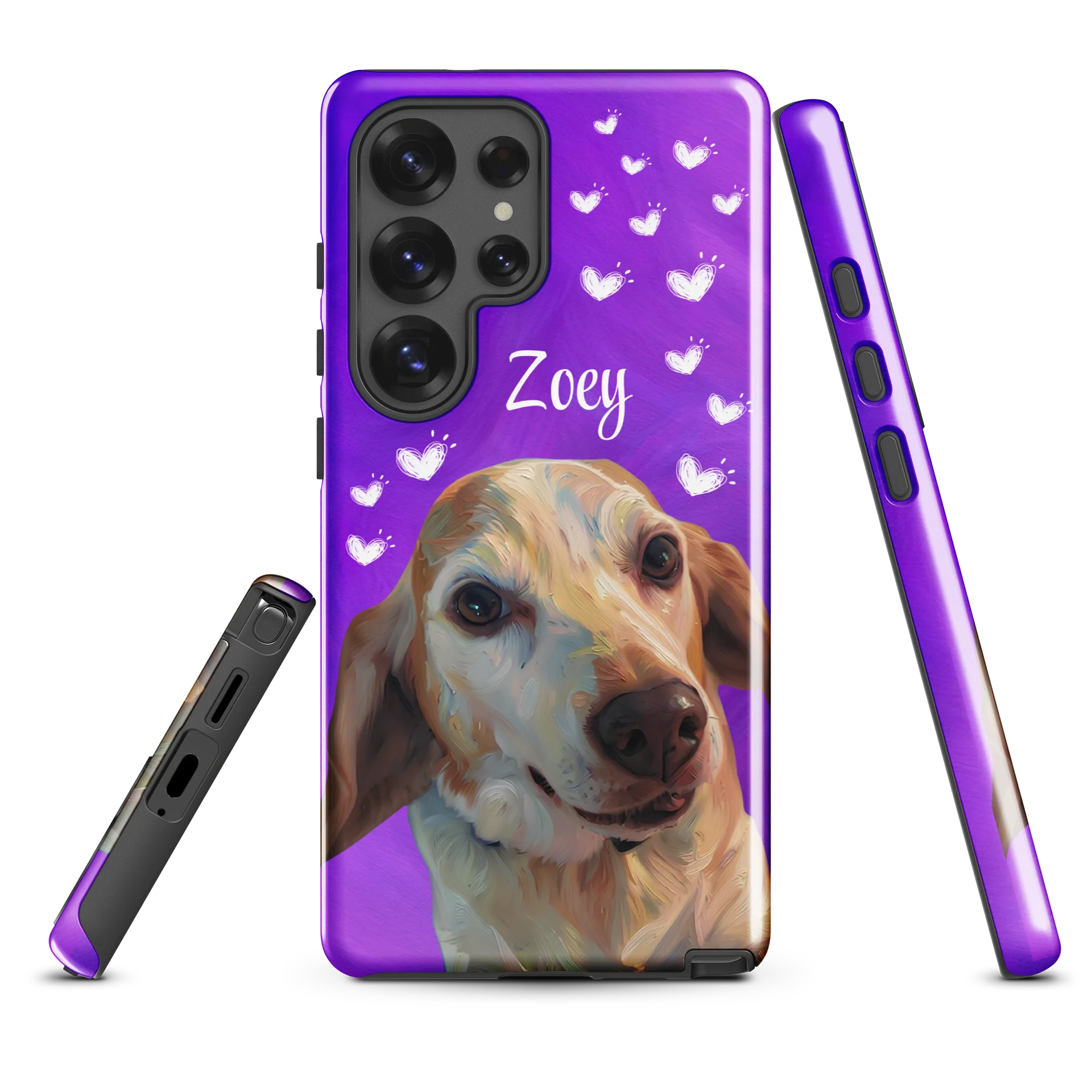 Custom Printed Pet Portrait Tough Case for Samsung® product image (2)