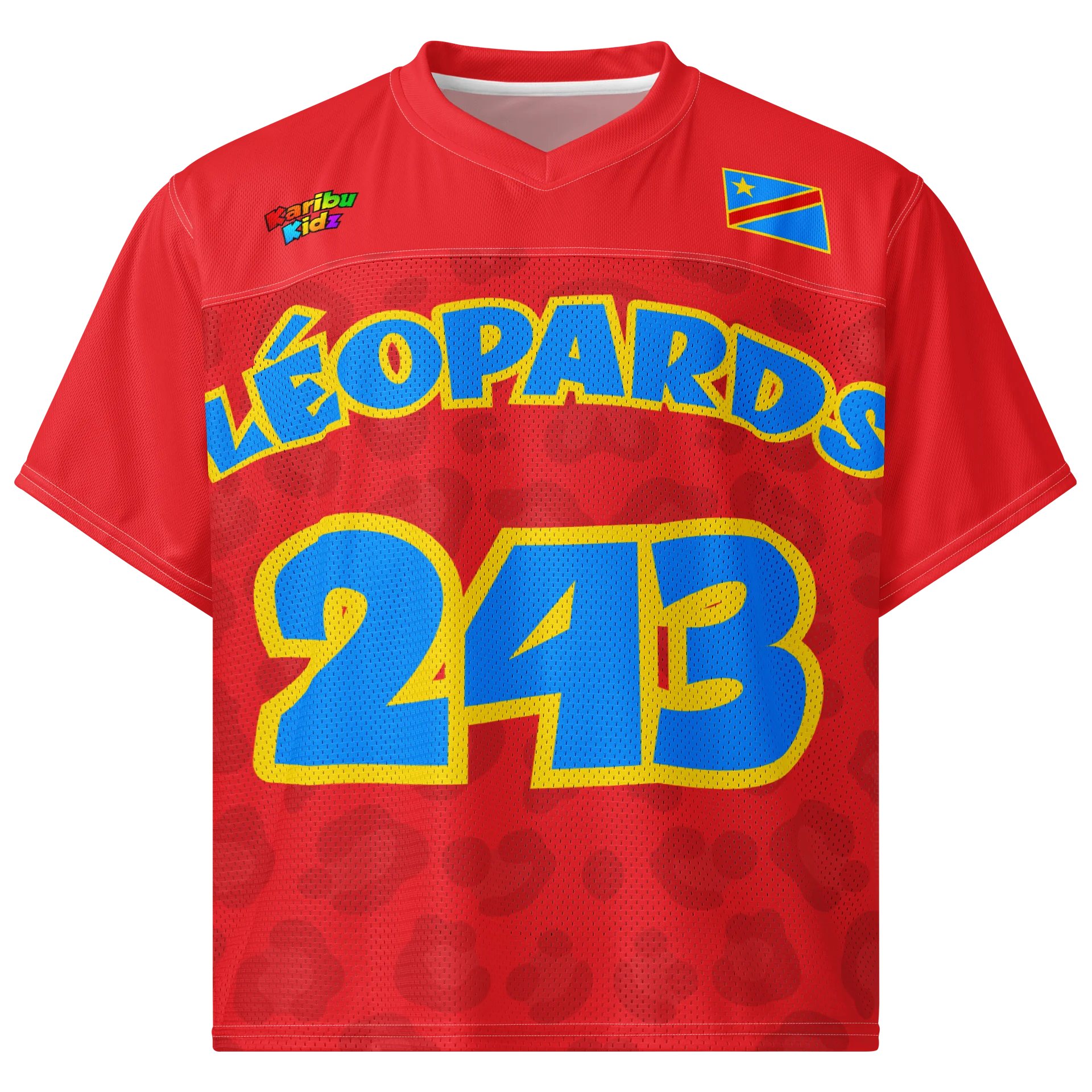 FIRE RED Tobeta Bango™ Léopards 243 Street Jersey product image (1)