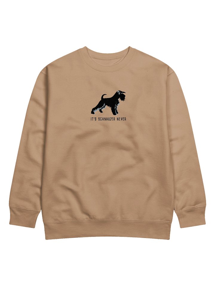 It's Schnauzer Never Sweatshirt (Embroidered) of a Miniature Schnauzer(Black) product image (5)