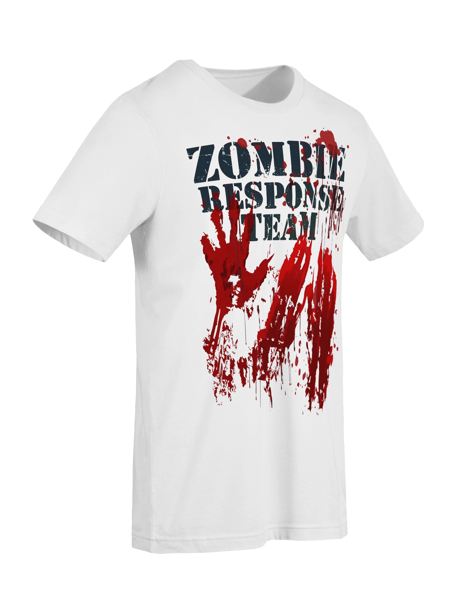 Zombie Shirt Blood Splatter Zombie Response Team Hand Prints product image (3)