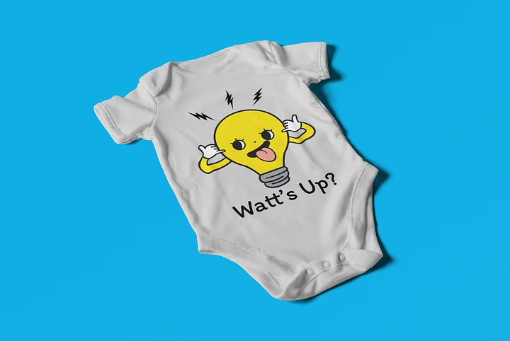 WATT'S UP? - Baby Bodysuit Onesies for Boys and Girls product image (4)