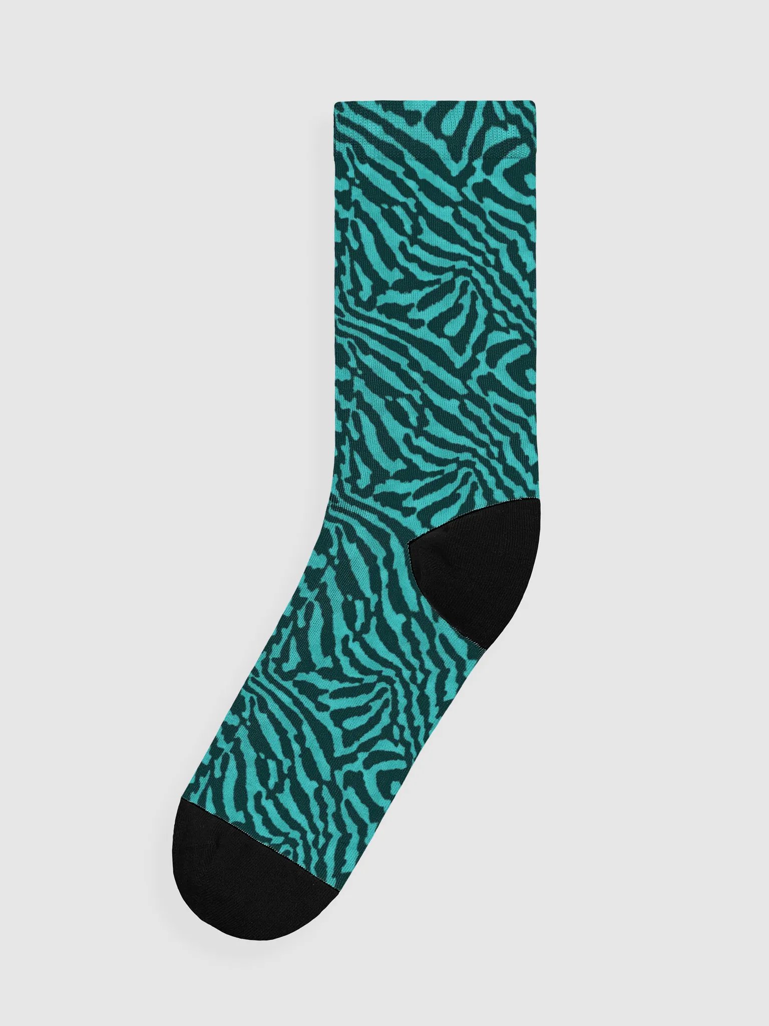 Teal Zebra Socks product image (1)