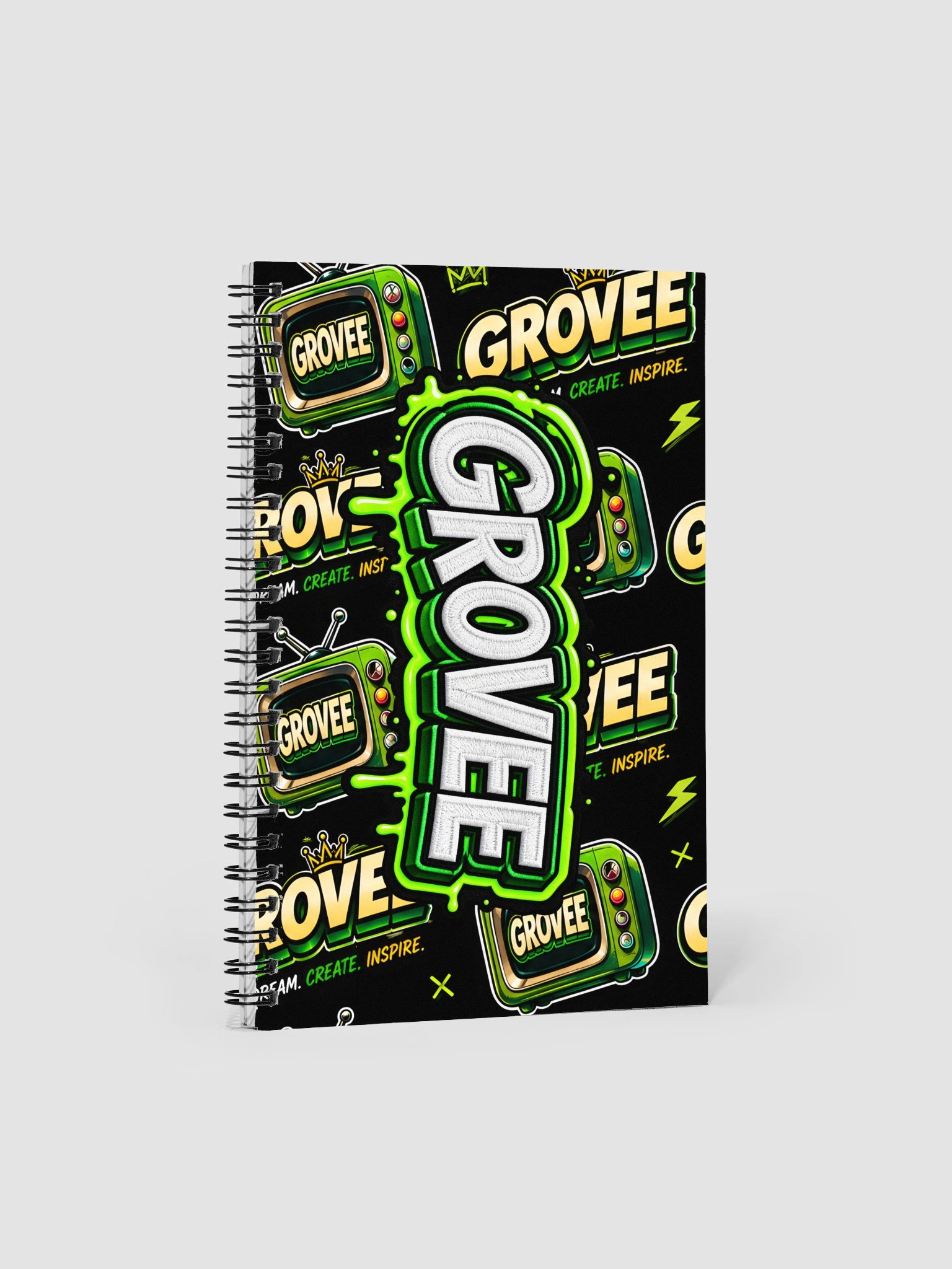 GROVEE Neon Retro Spiral Notebook product image (1)