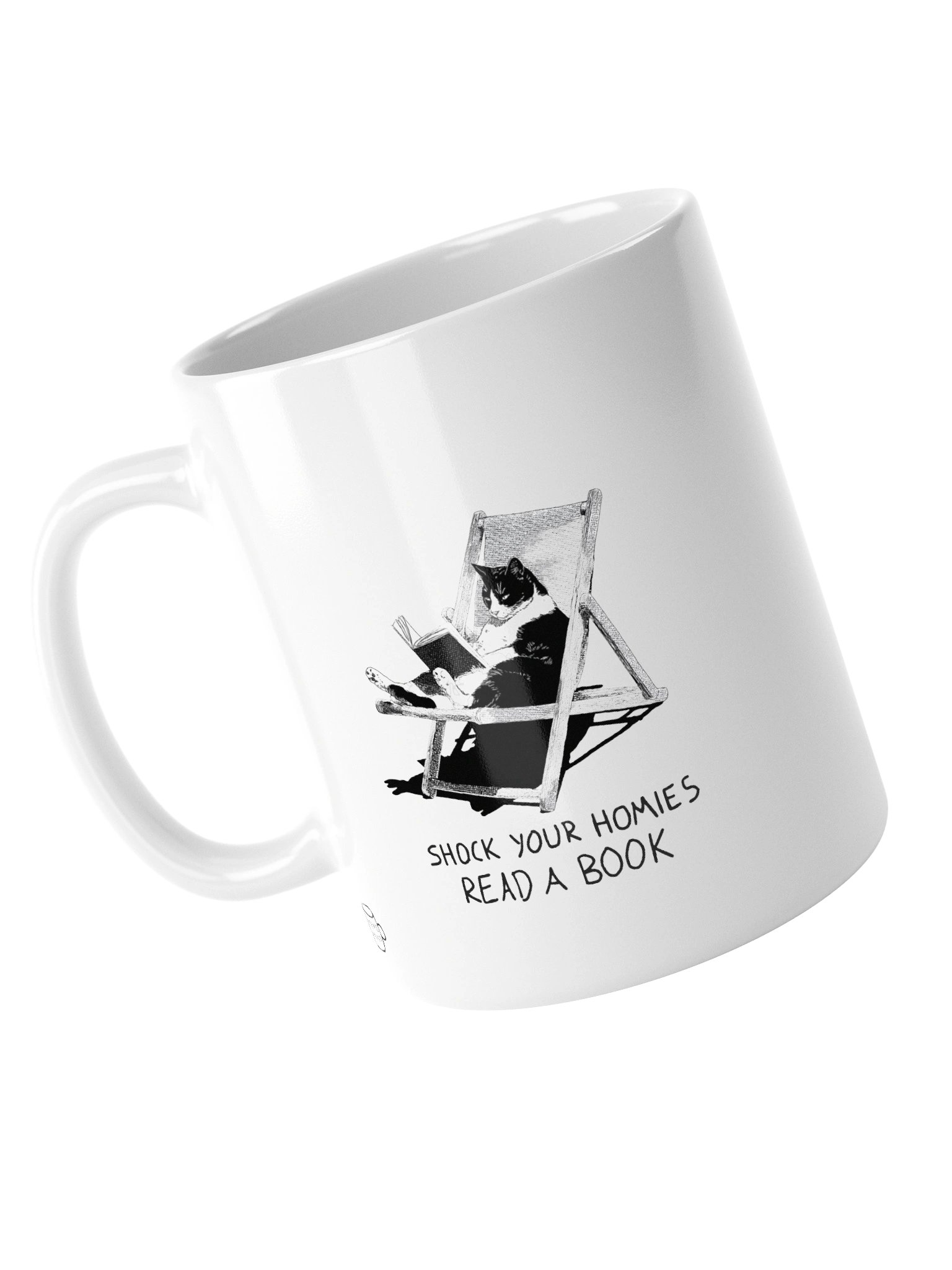 Shock Your Homies Read A Book Mug – Funny Sarcastic Reading Meme Coffee Mug | 11oz Book Lover Gift product image (5)
