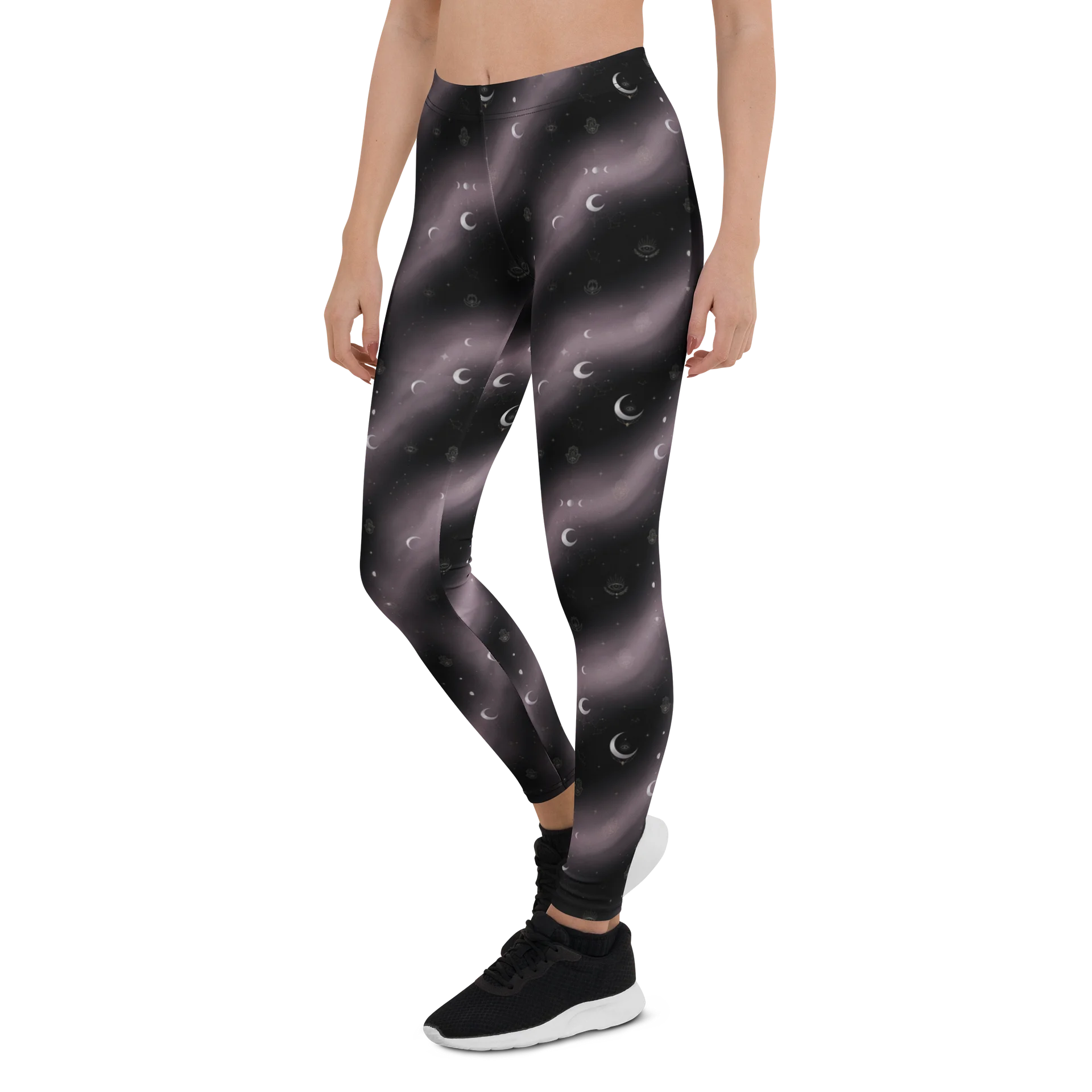 Fethria Women’s Celestial Moon Phase Yoga Pants product image (6)