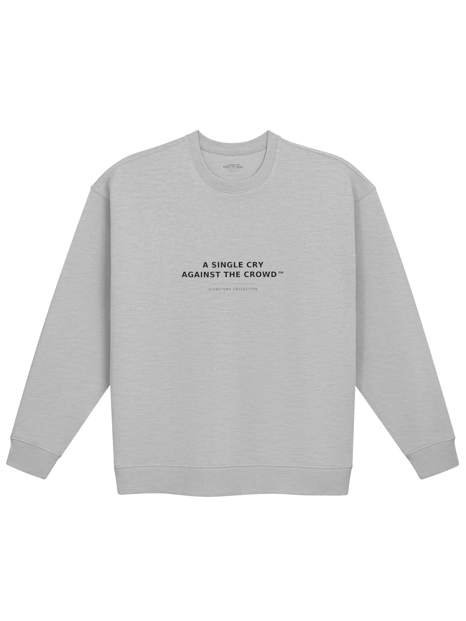 A Single Cry Against the Crowd™ — Signature Essential Oversized Sweatshirt | Beyond Homelands™ product image (1)