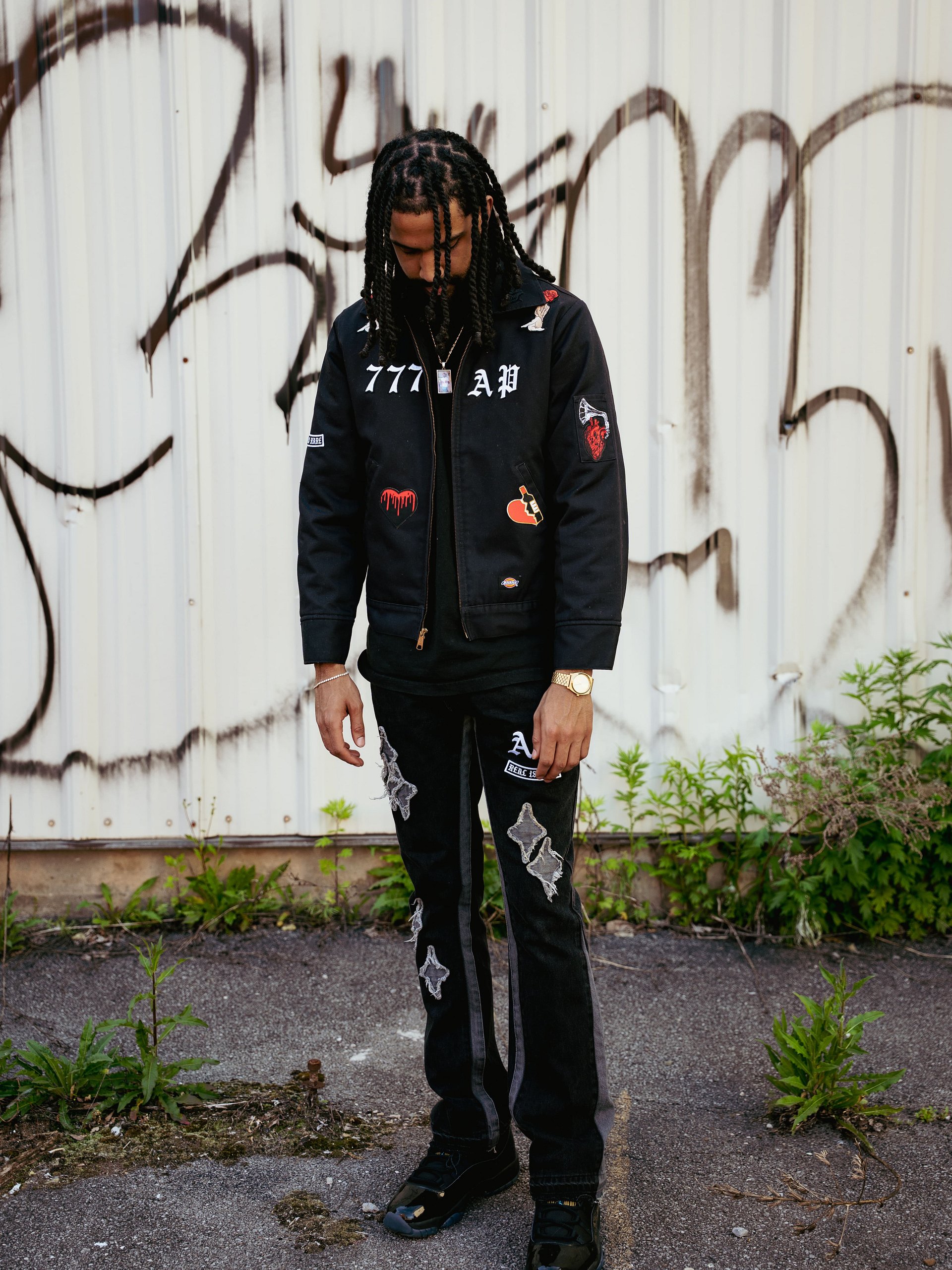 1 of 1 The after party Dickies jacket & split flare custom jeans product image (1)