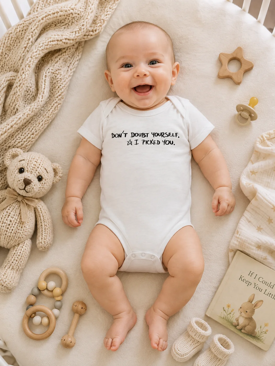 Meaningful Baby Bodysuit | New Mom Gift | Baby Shower Gift | Encouragement Baby Onesie | Original Handwriting Infant Outfit product image (6)