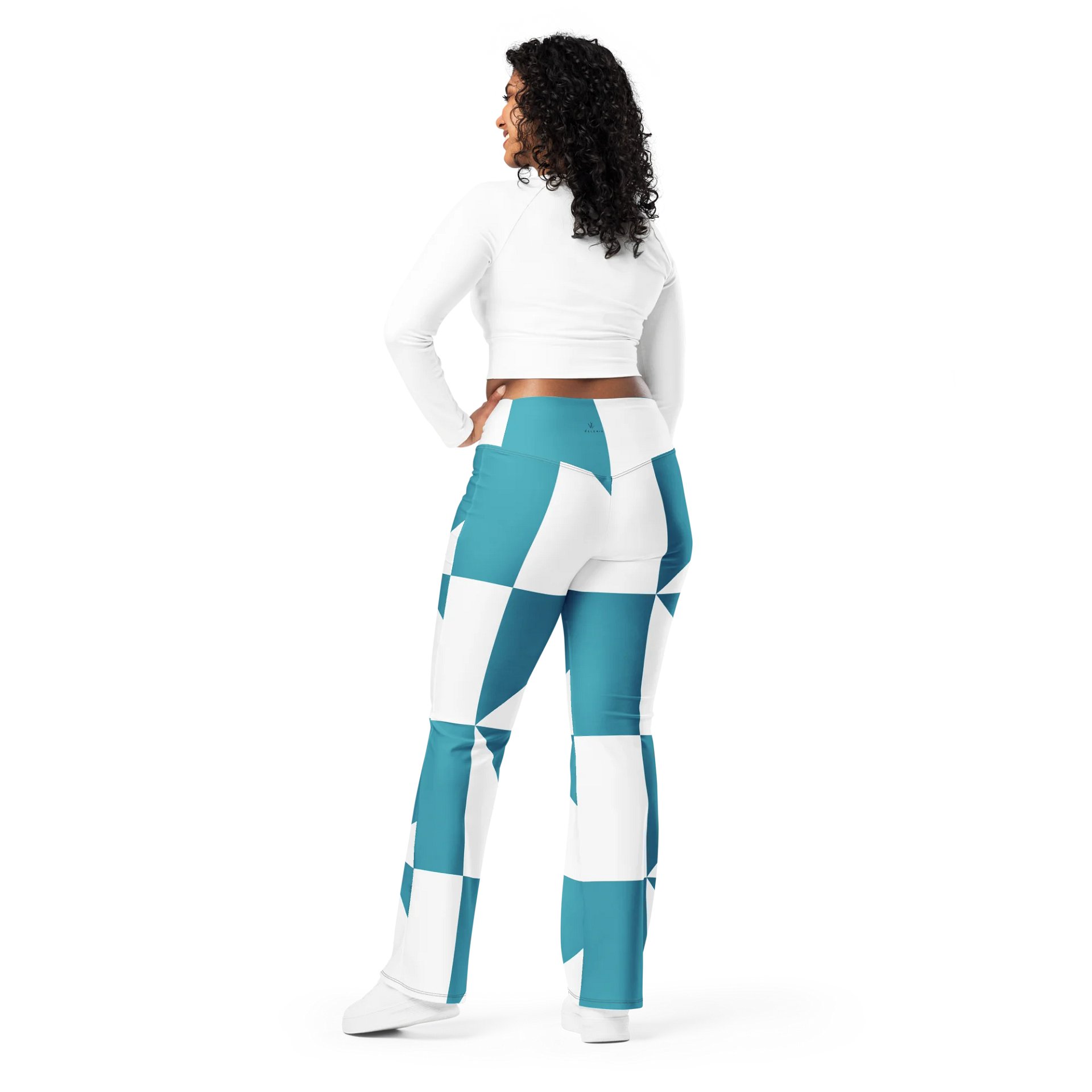 Velenir Blue Tri Women Flare Leggings product image (3)