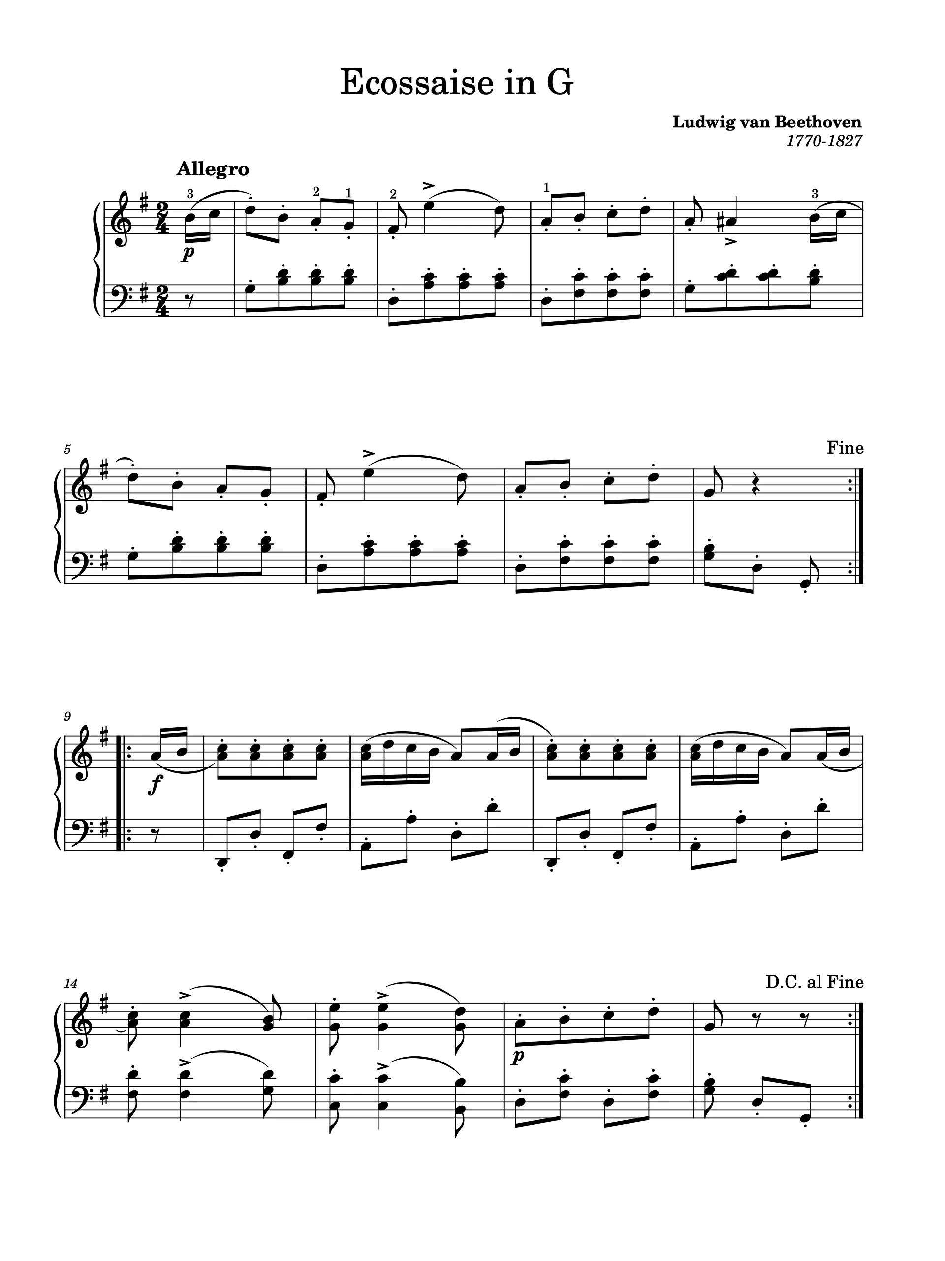 Écossaise in G Major, WoO 23 product image (1)