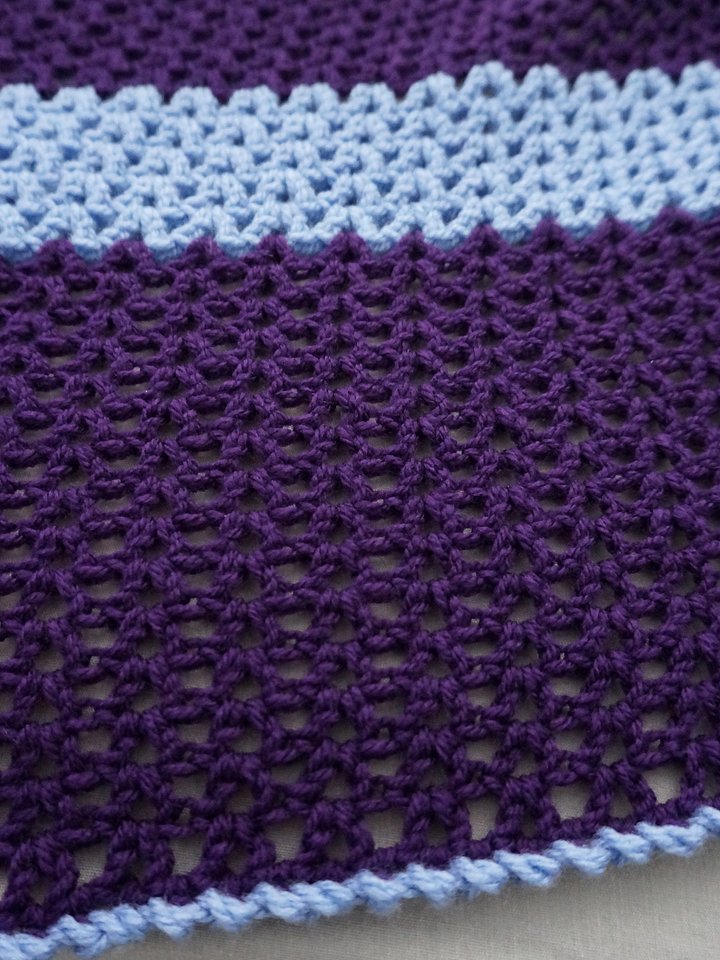 V stitch round blanket pdf pattern product image (2)