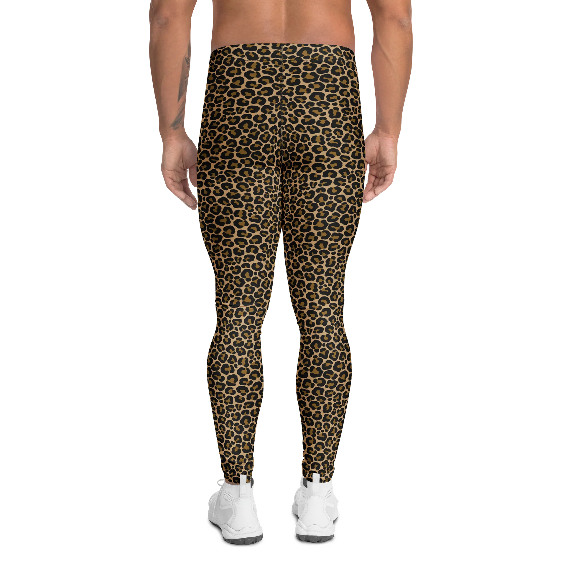 Comfortable Men's Leggings Bold Leopard Print product image (2)