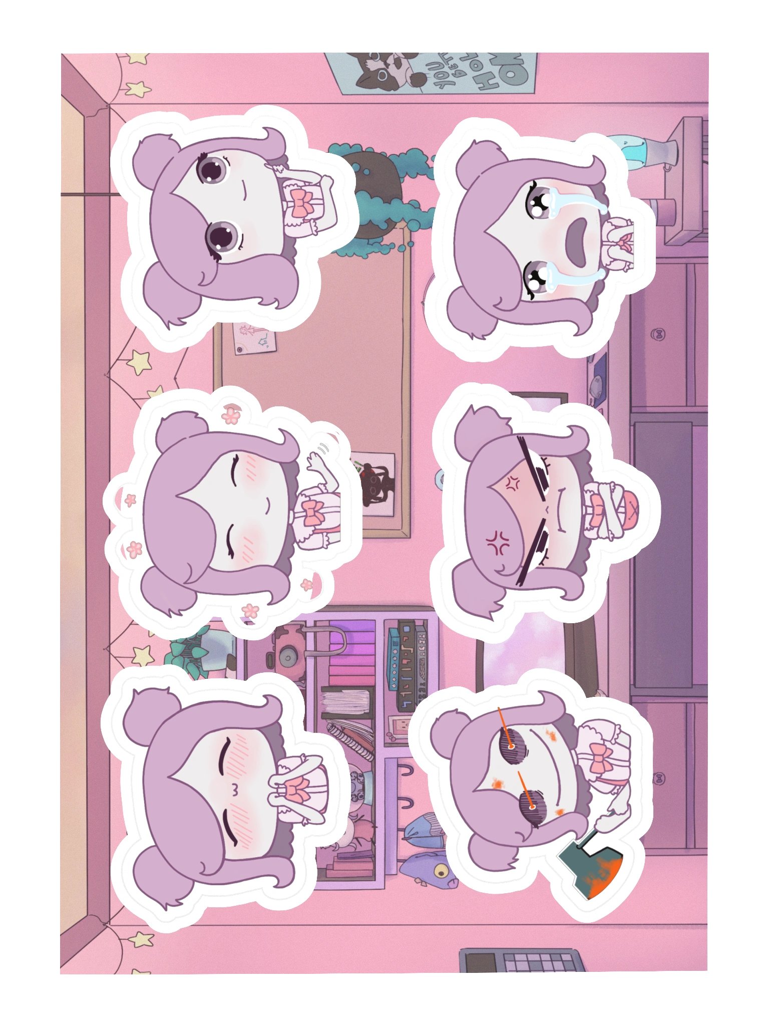 Ree Emote Sticker Sheet product image (3)