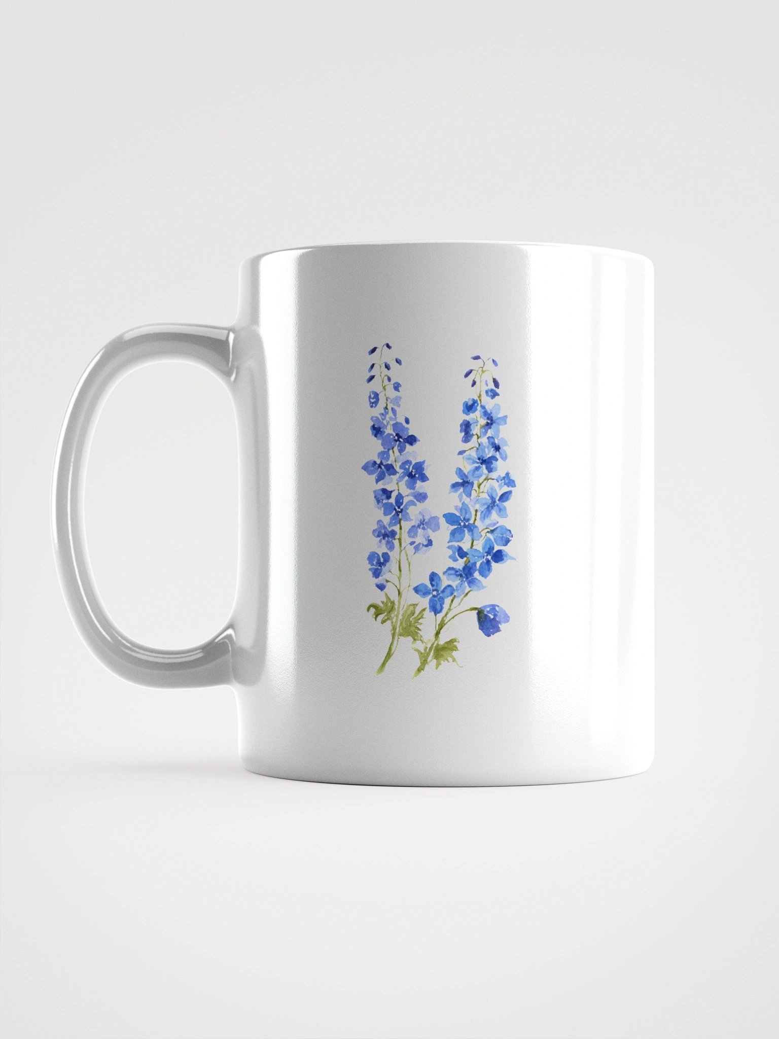 Blue Delphinium Floral Mug product image (6)