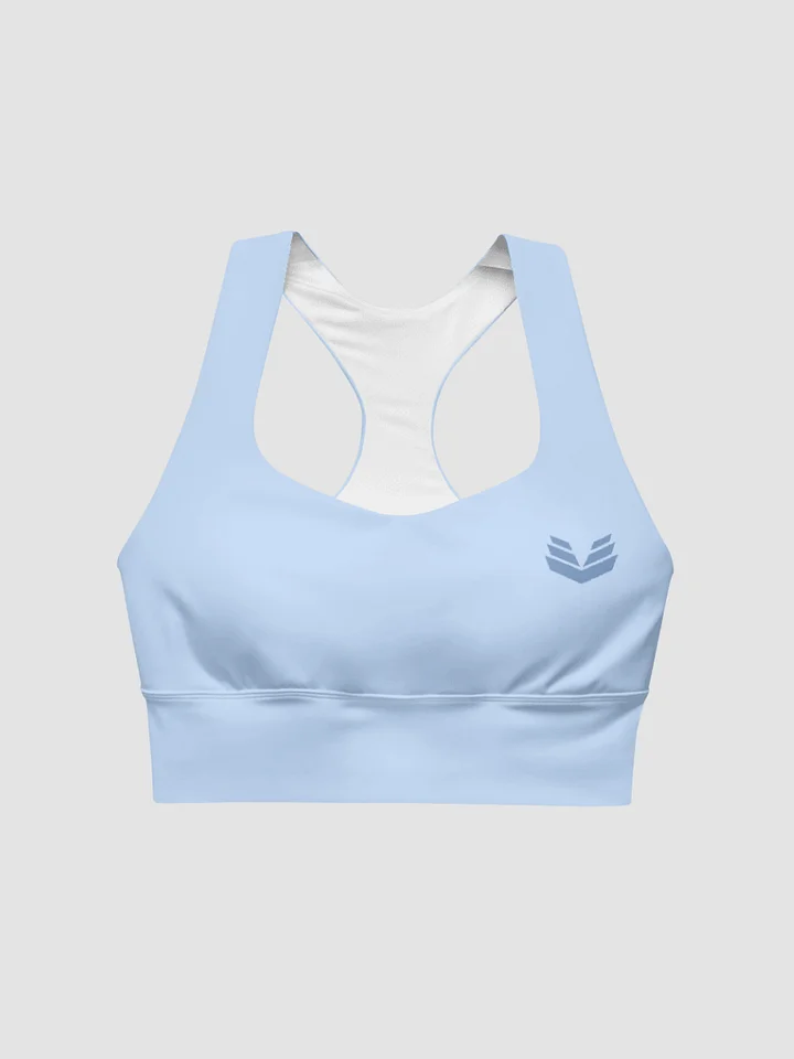 Longline Sports Bra - Light Blue product image (1)