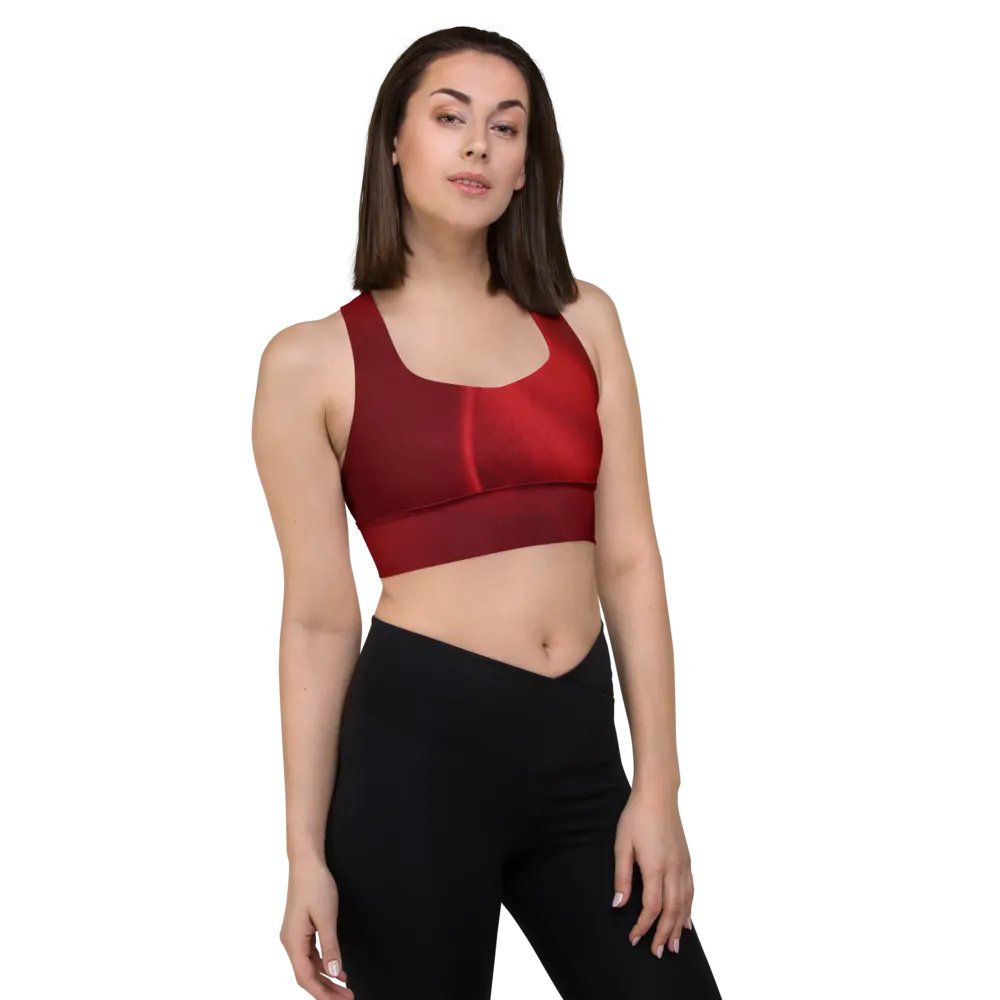 Radiant Red Longline Sports Bra product image (5)