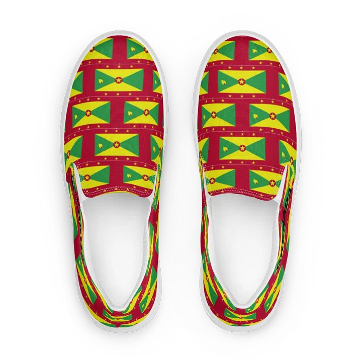 Grenada Flag Men's Slip-On Shoes product image (2)