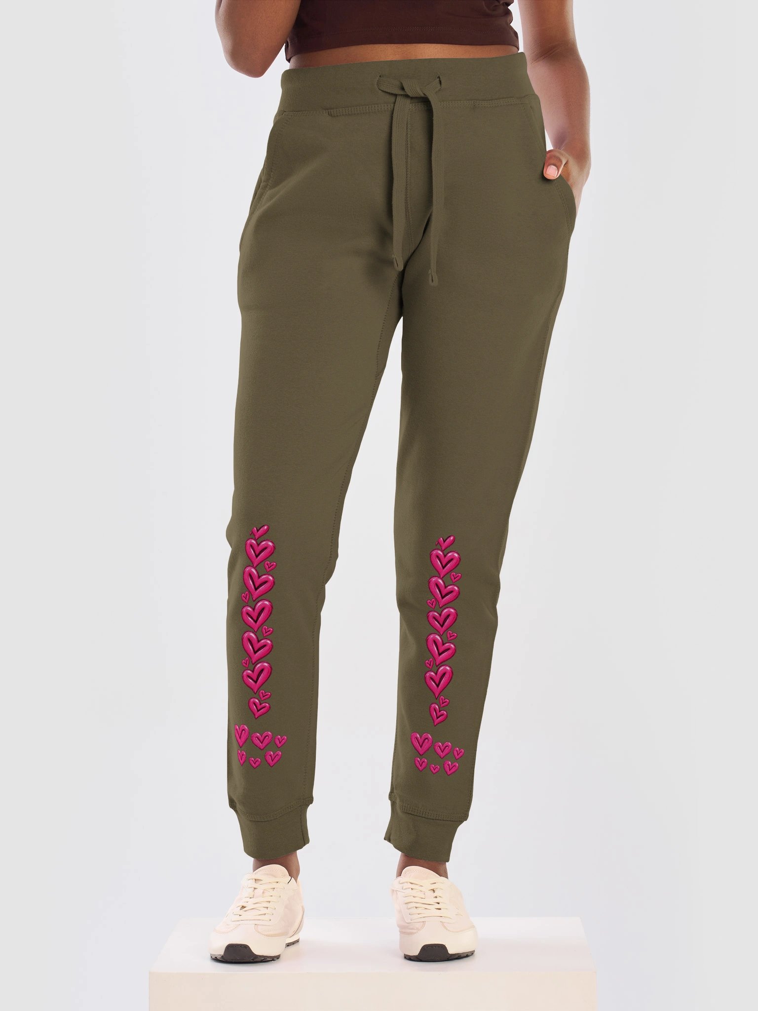 Pink Heart Vibe Fleece Joggers product image (33)