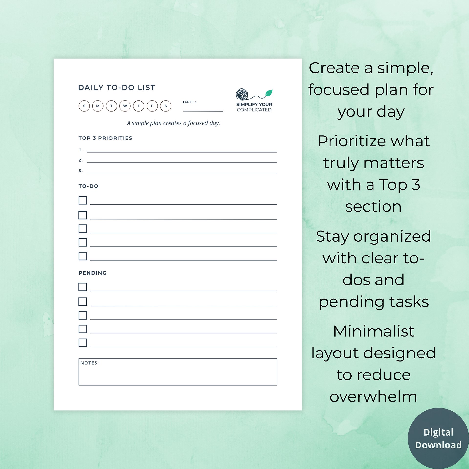 Daily To-Do List product image (2)